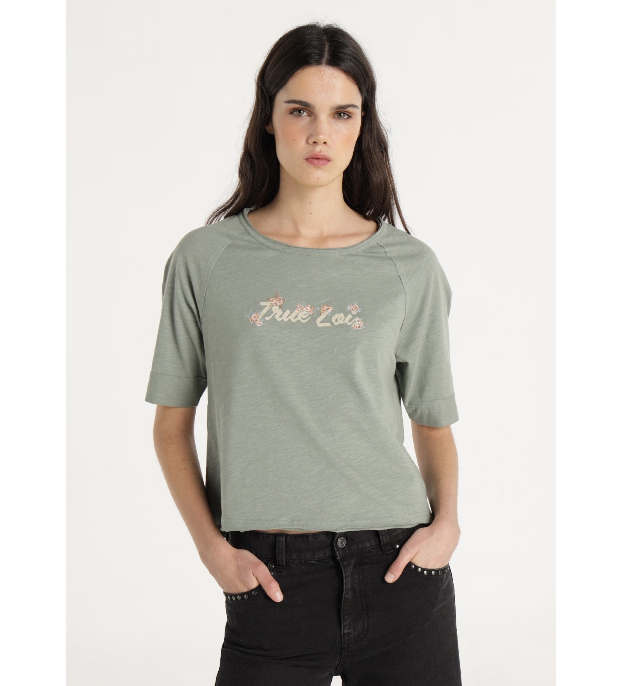 Lois Jeans Camiseta Helena verde