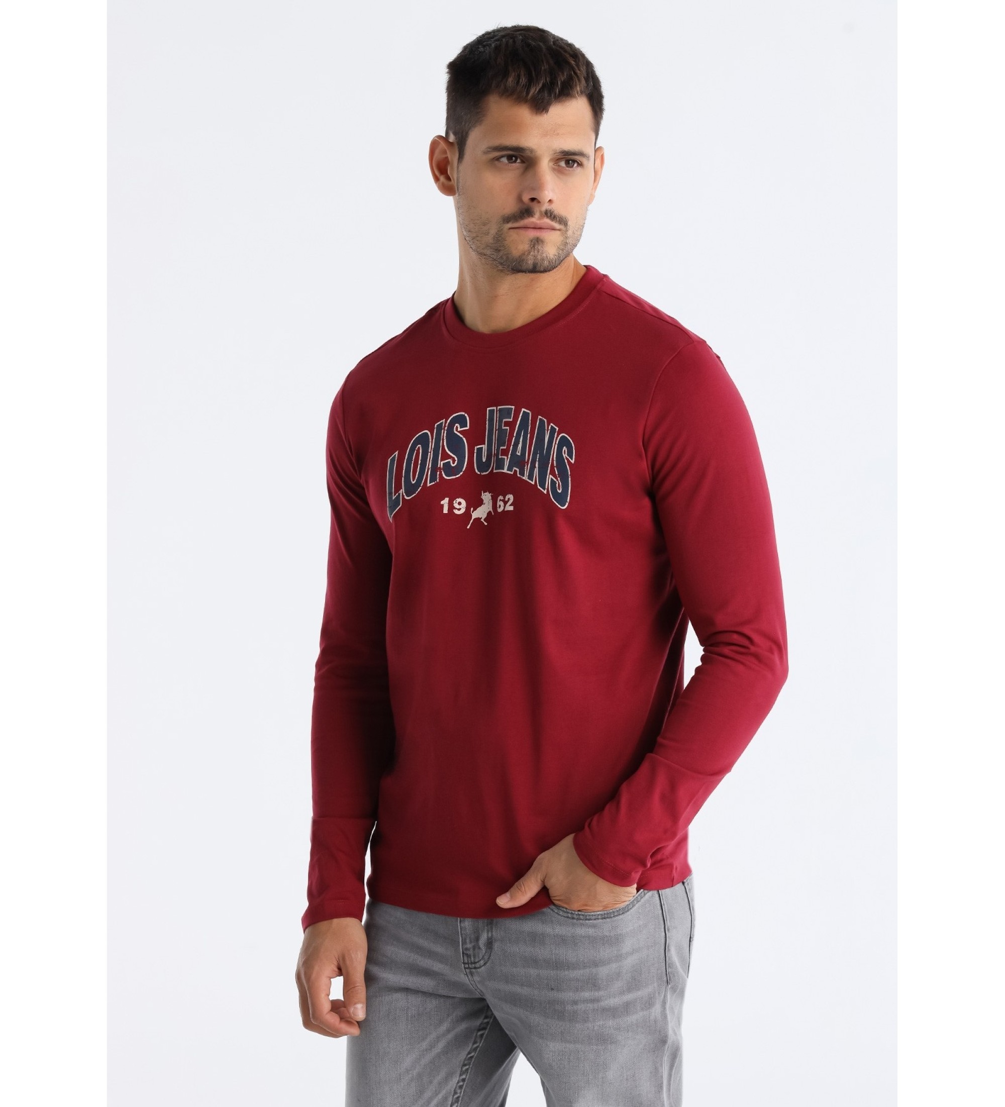 Lois Jeans T-shirt Marca vermelha