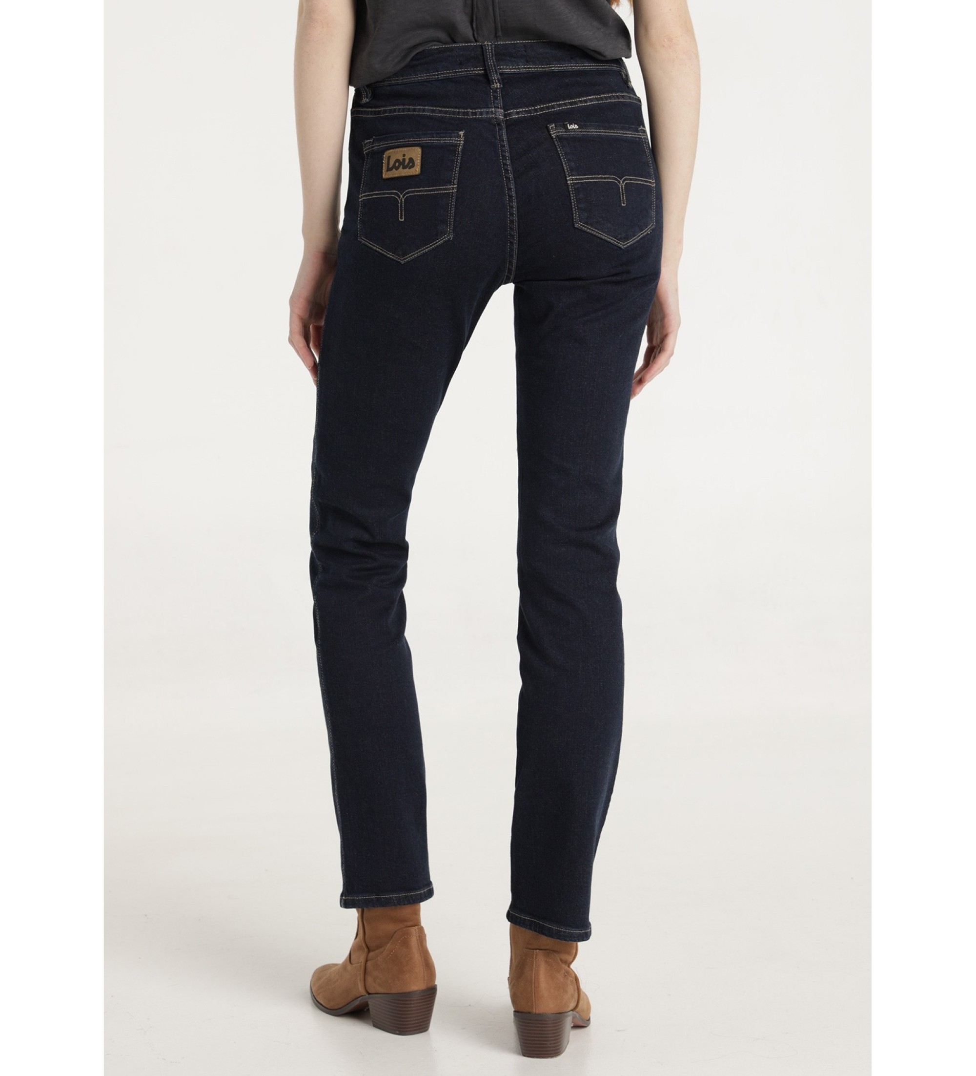 Lois Jeans Kavbojke Monic Luca mornarska modra