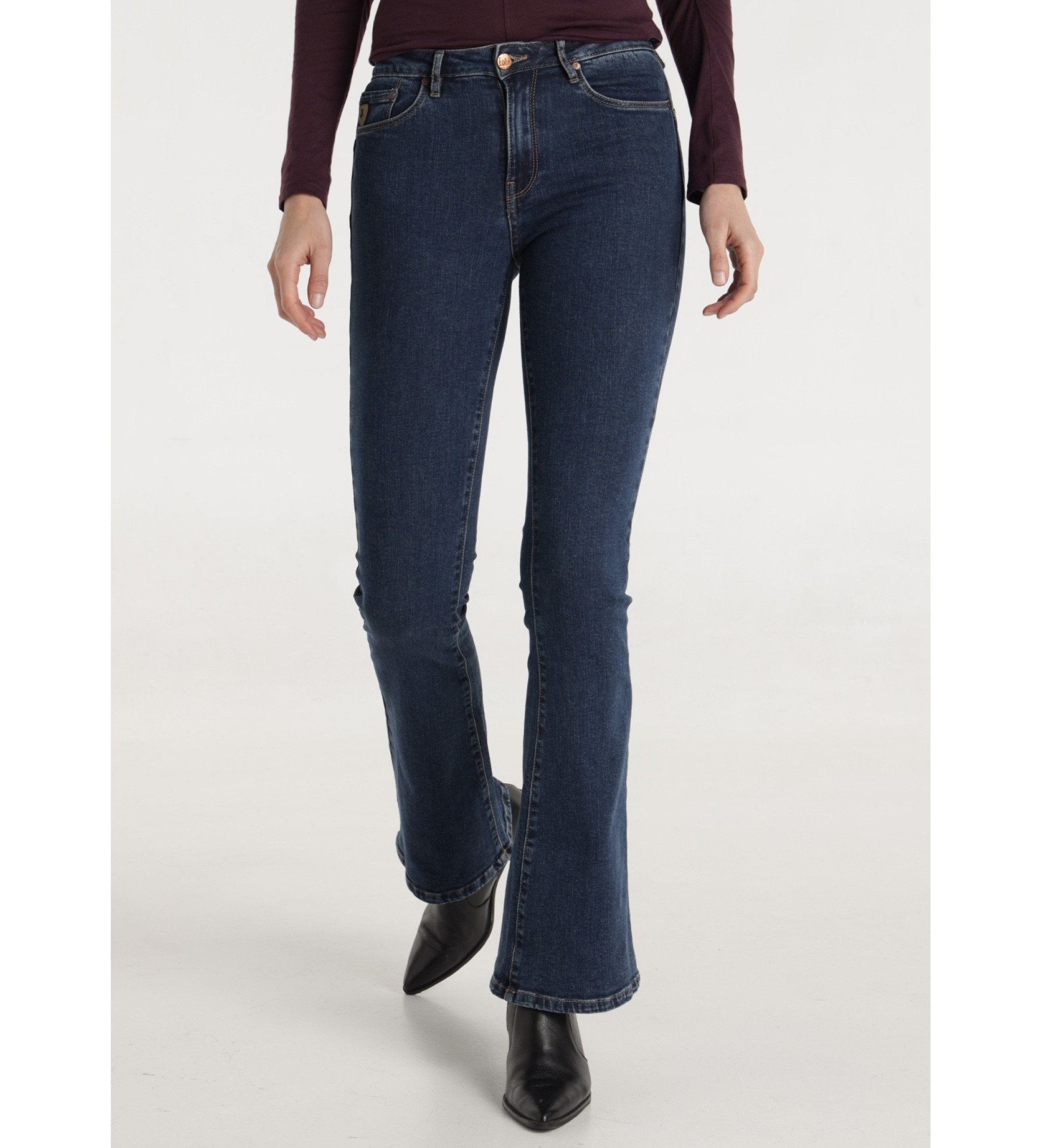 Lois Jeans Jeansy Pushy Flare Luca niebieskie