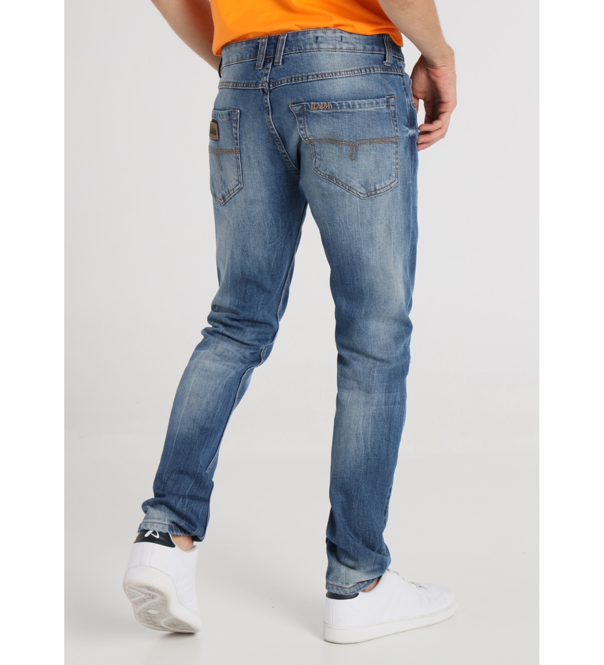 Lois Jeans Modre raztrgane kavbojke Premium