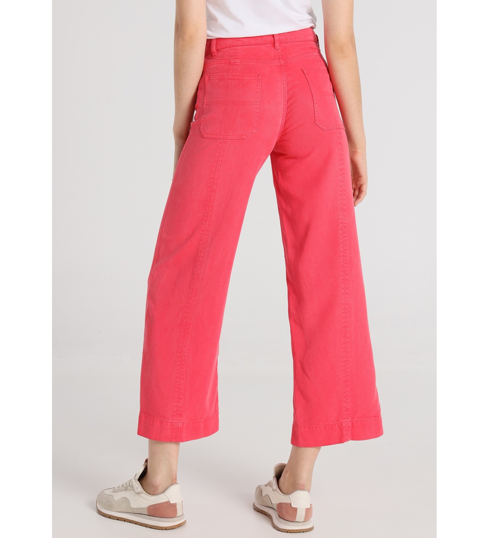 Lois Jeans Pantalón tiro largo rosa