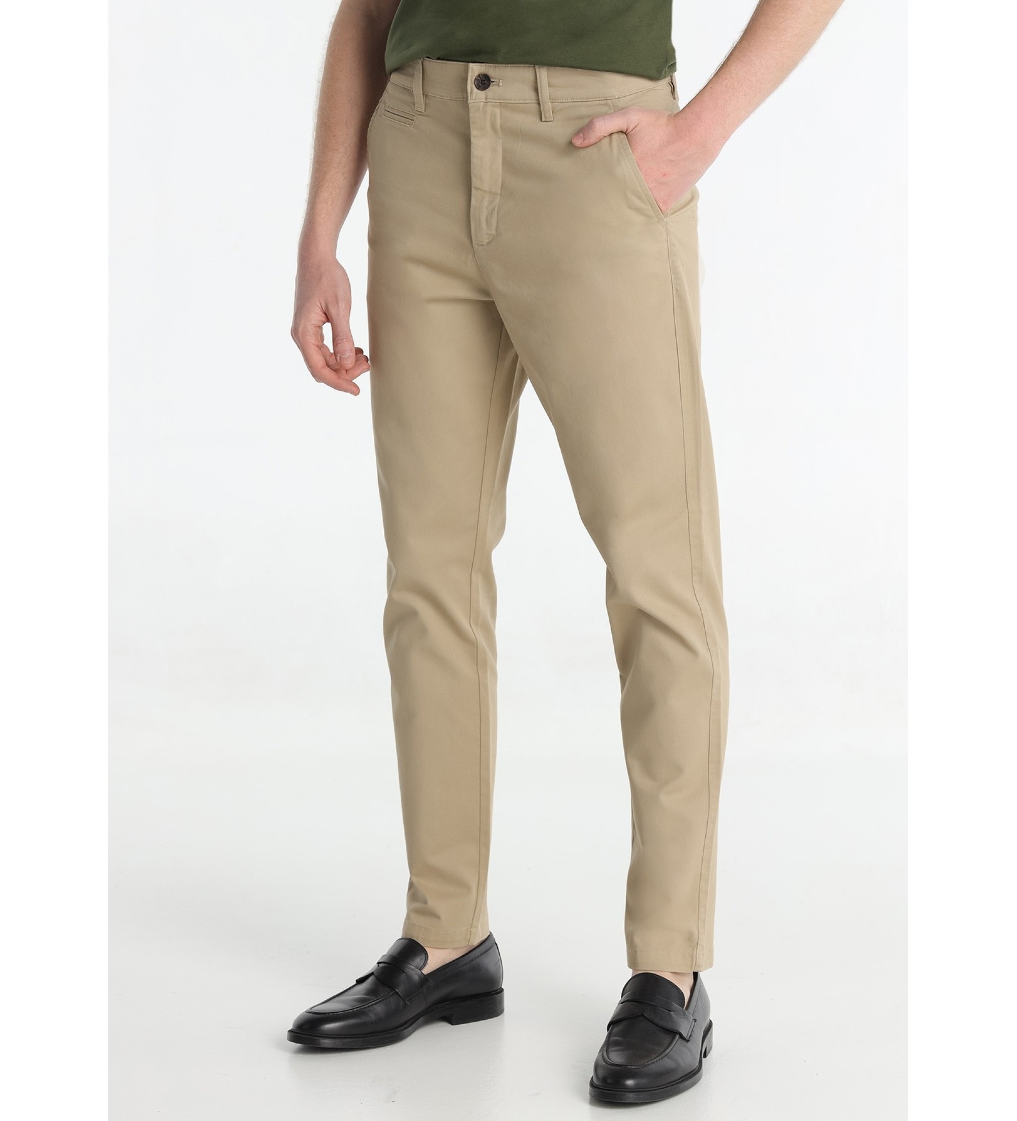 Lois Jeans Rjave hlače chino