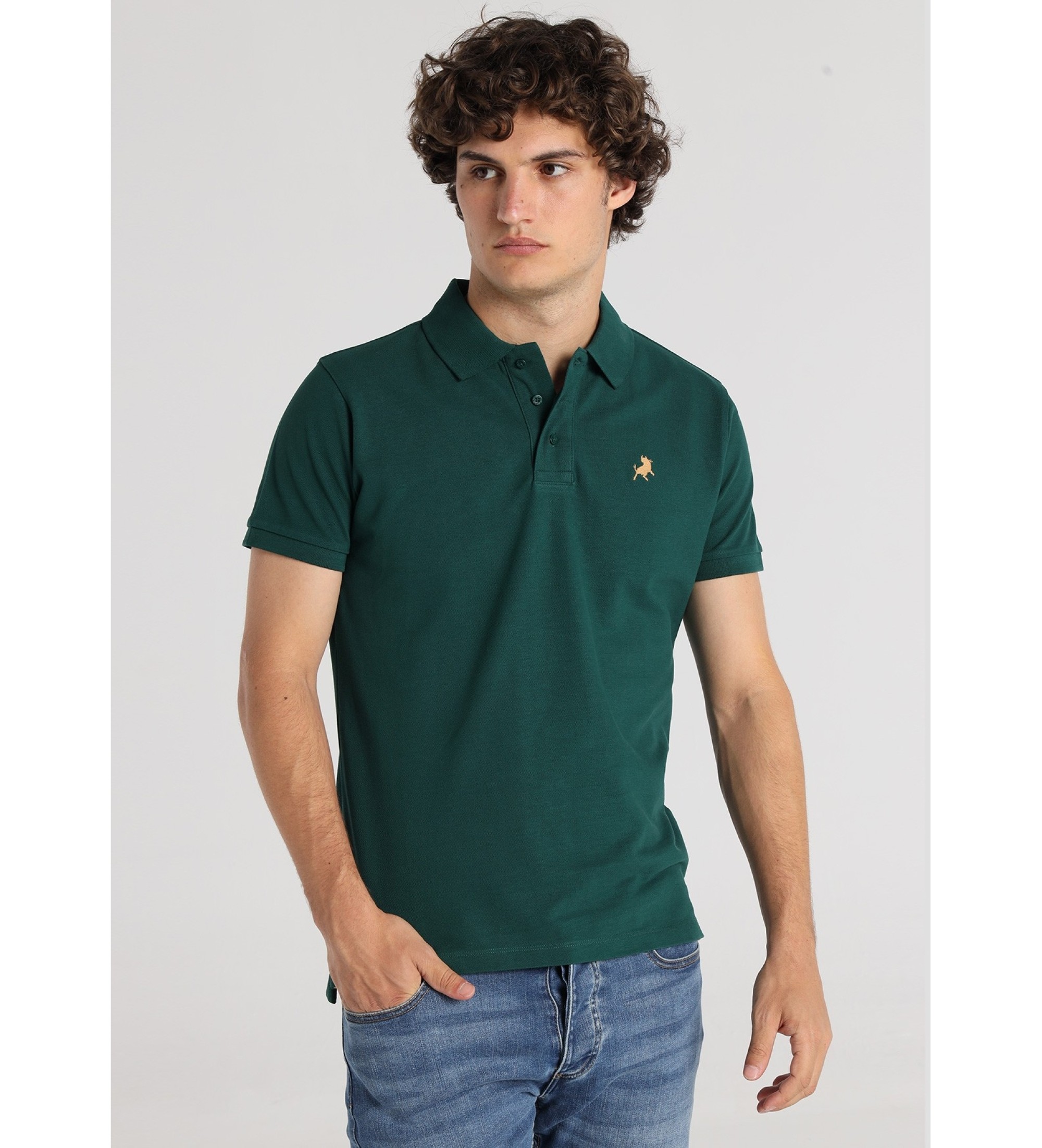 Lois Jeans Klassieke Polo Groen