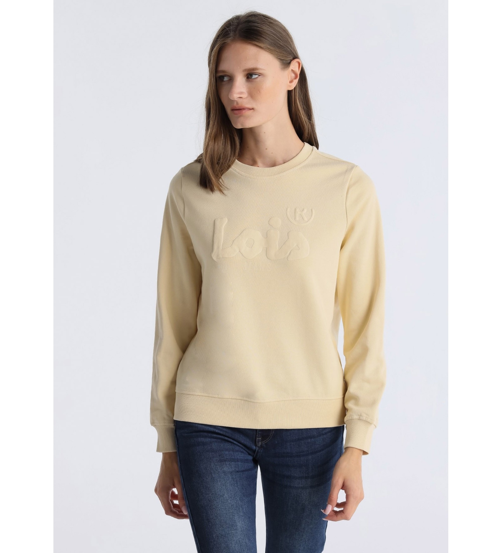 Lois Jeans Sweatshirt Simona Kenya beige