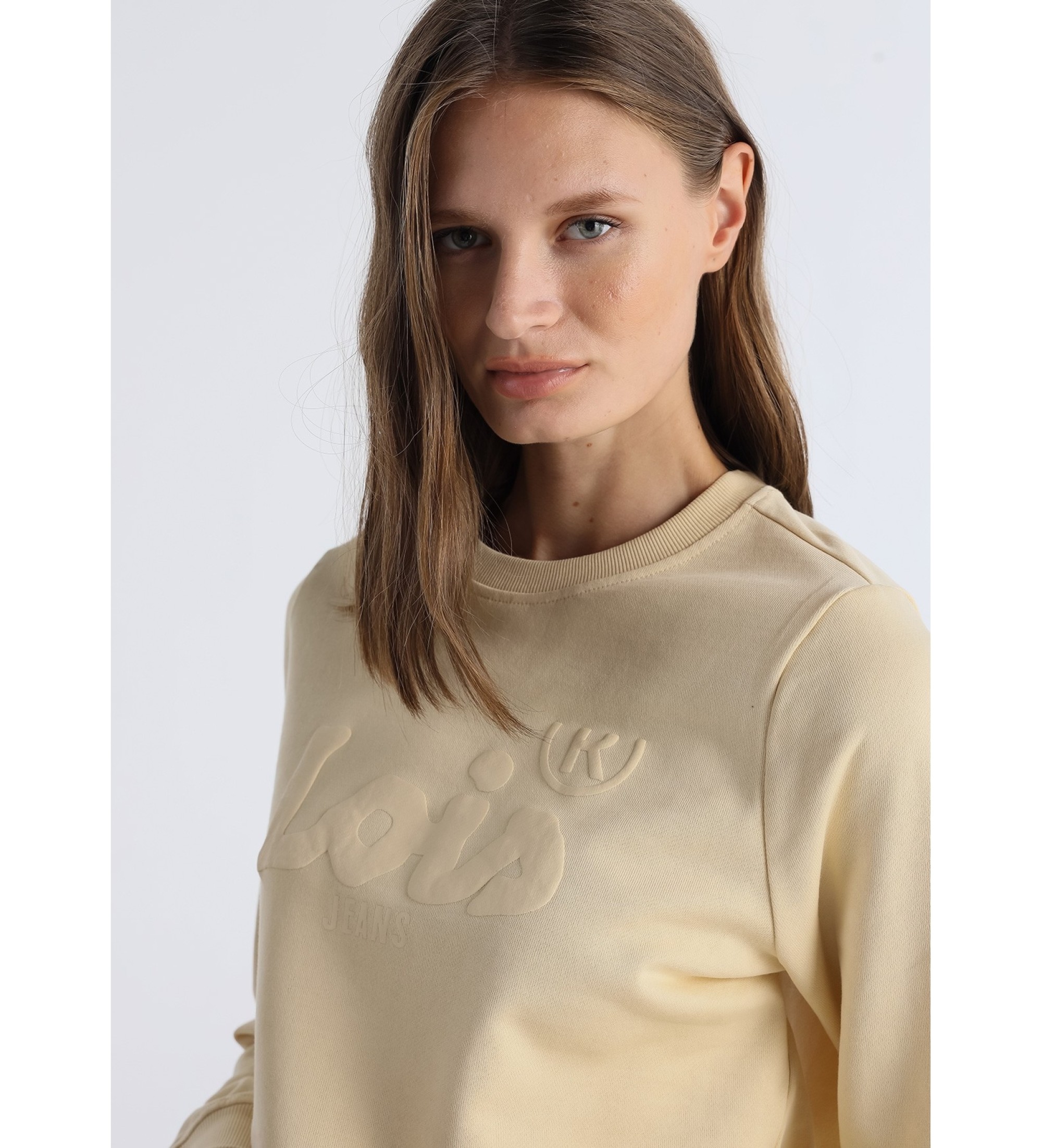 Lois Jeans Sweatshirt Simona Kenya beige