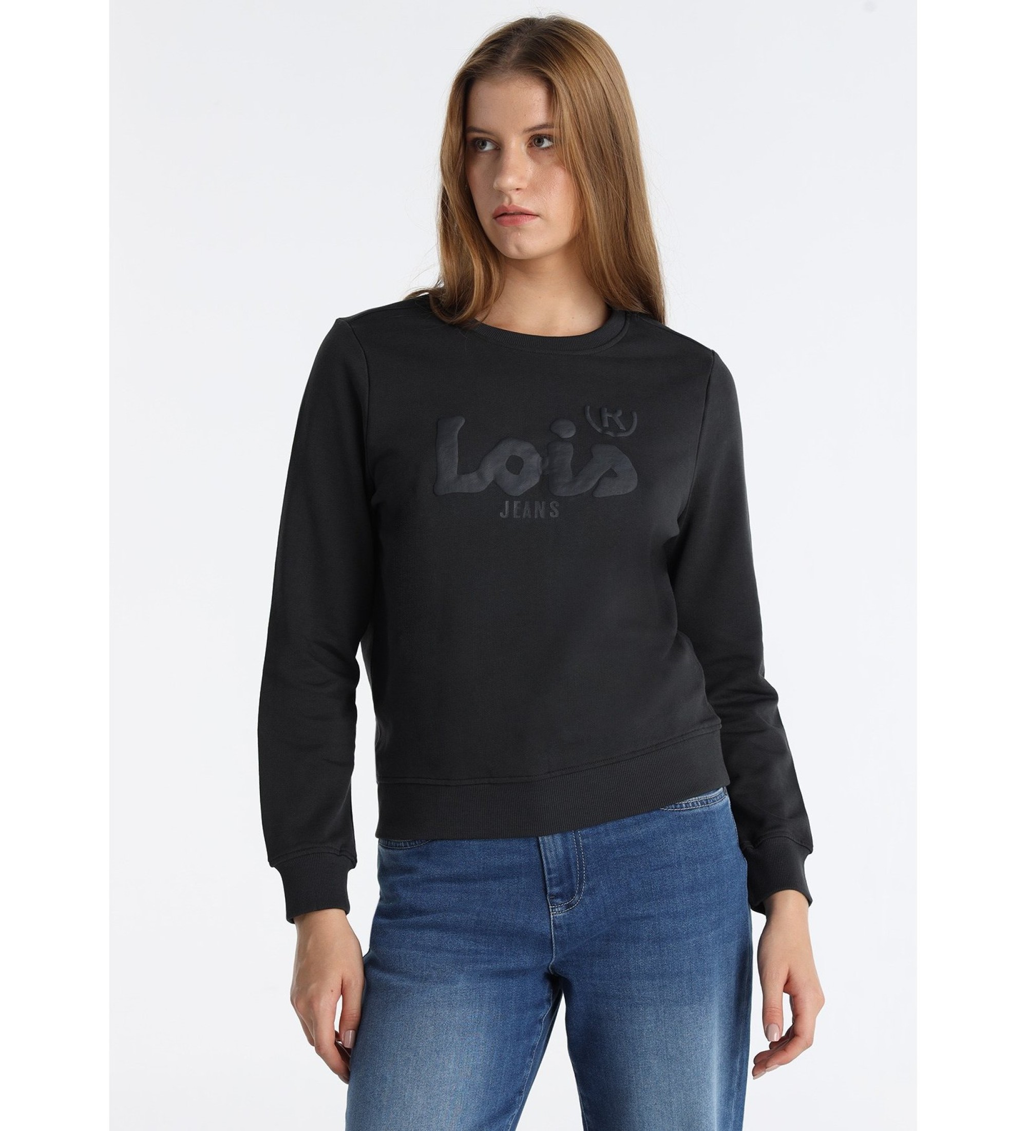 Lois Jeans Sweatshirt Simona Kenya gris fonc