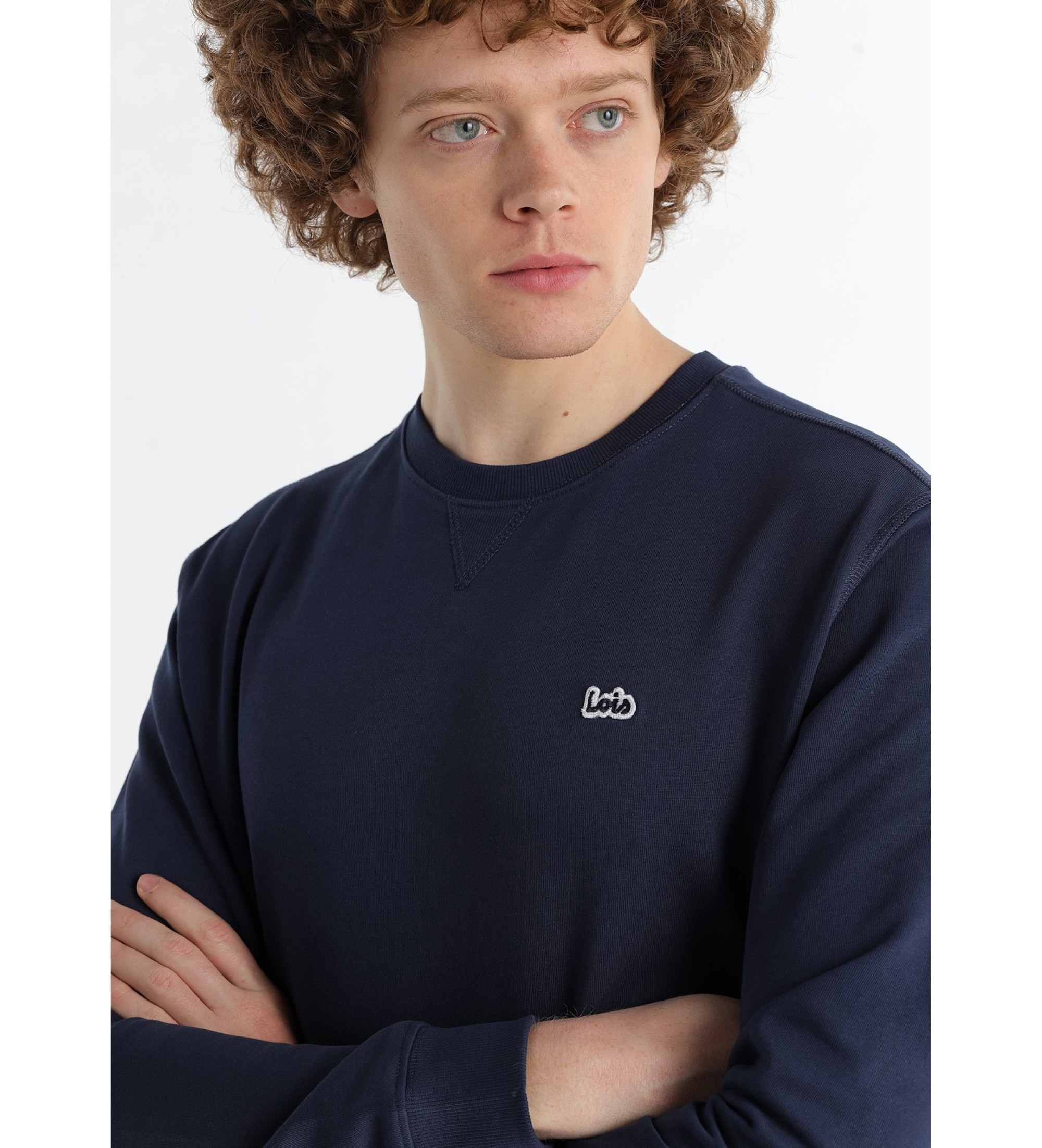 Lois Jeans Camisola sem capuz azul-marinho