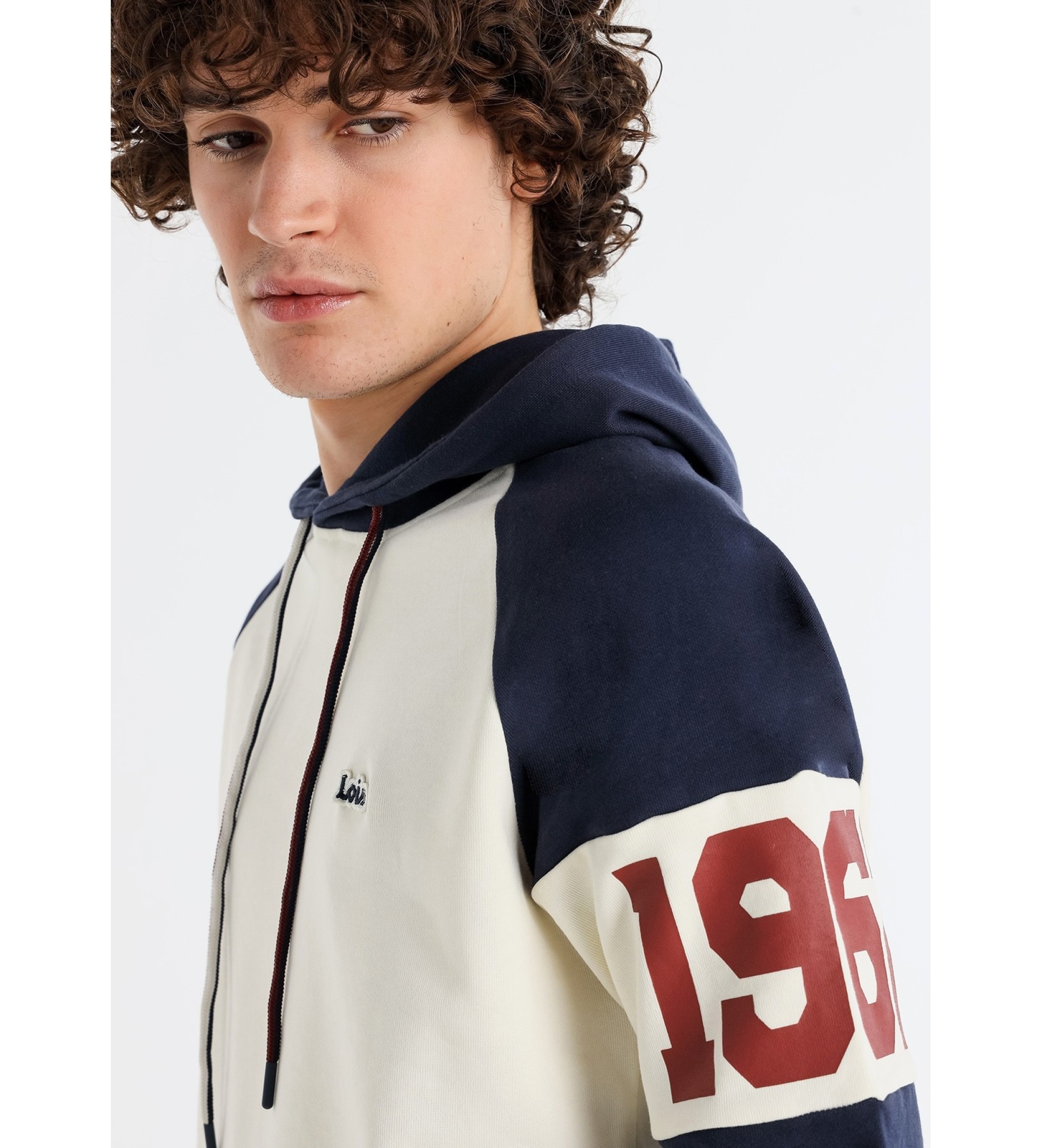 Lois Jeans Kanguro Ranglan Sweatshirt weiß