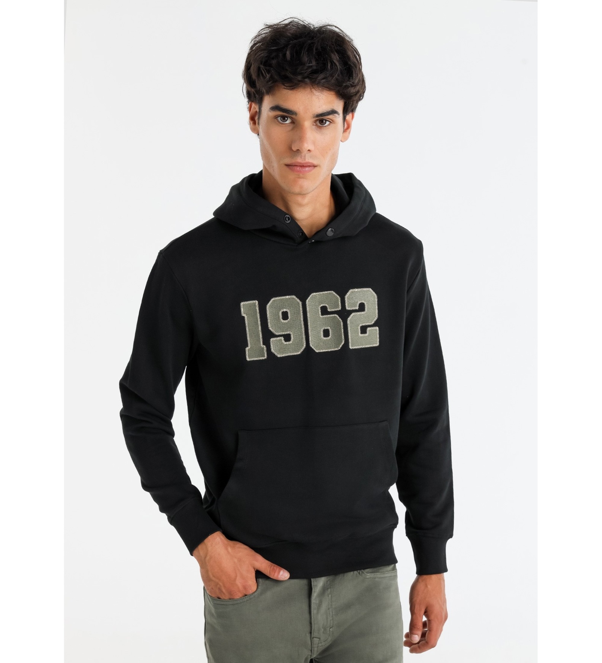 Lois Jeans Sweat-shirt Kanguro 1962 noir