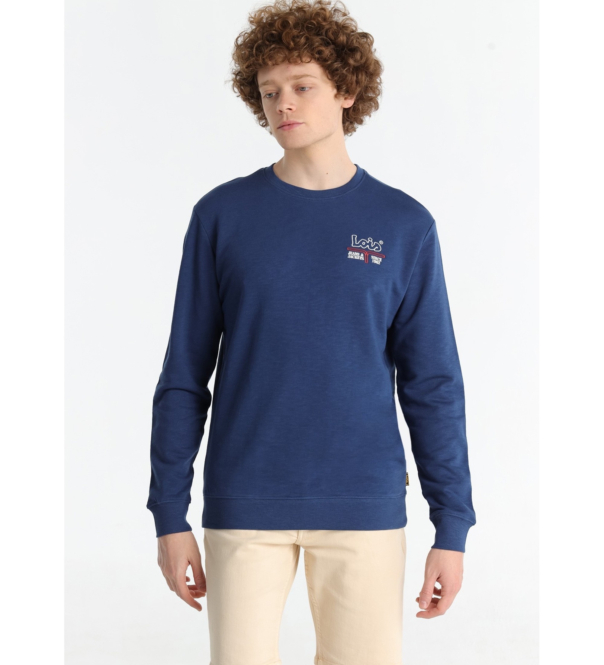 Lois Jeans Sweatshirt uden htte navy