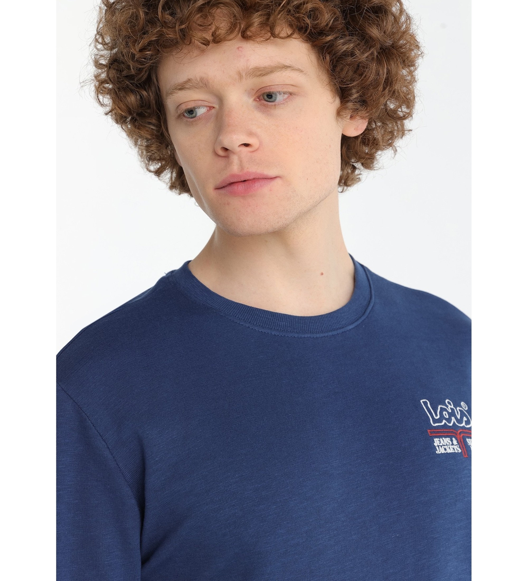 Lois Jeans Sweatshirt uden htte navy