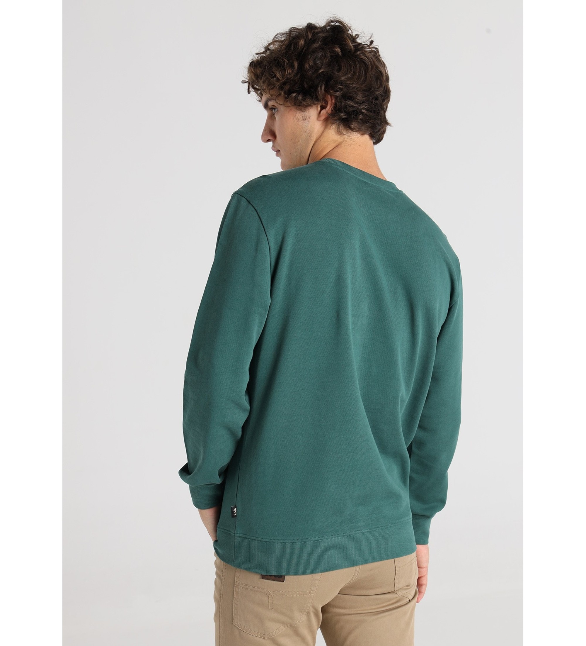 Lois Jeans Felpa con cappuccio grafica verde Elite