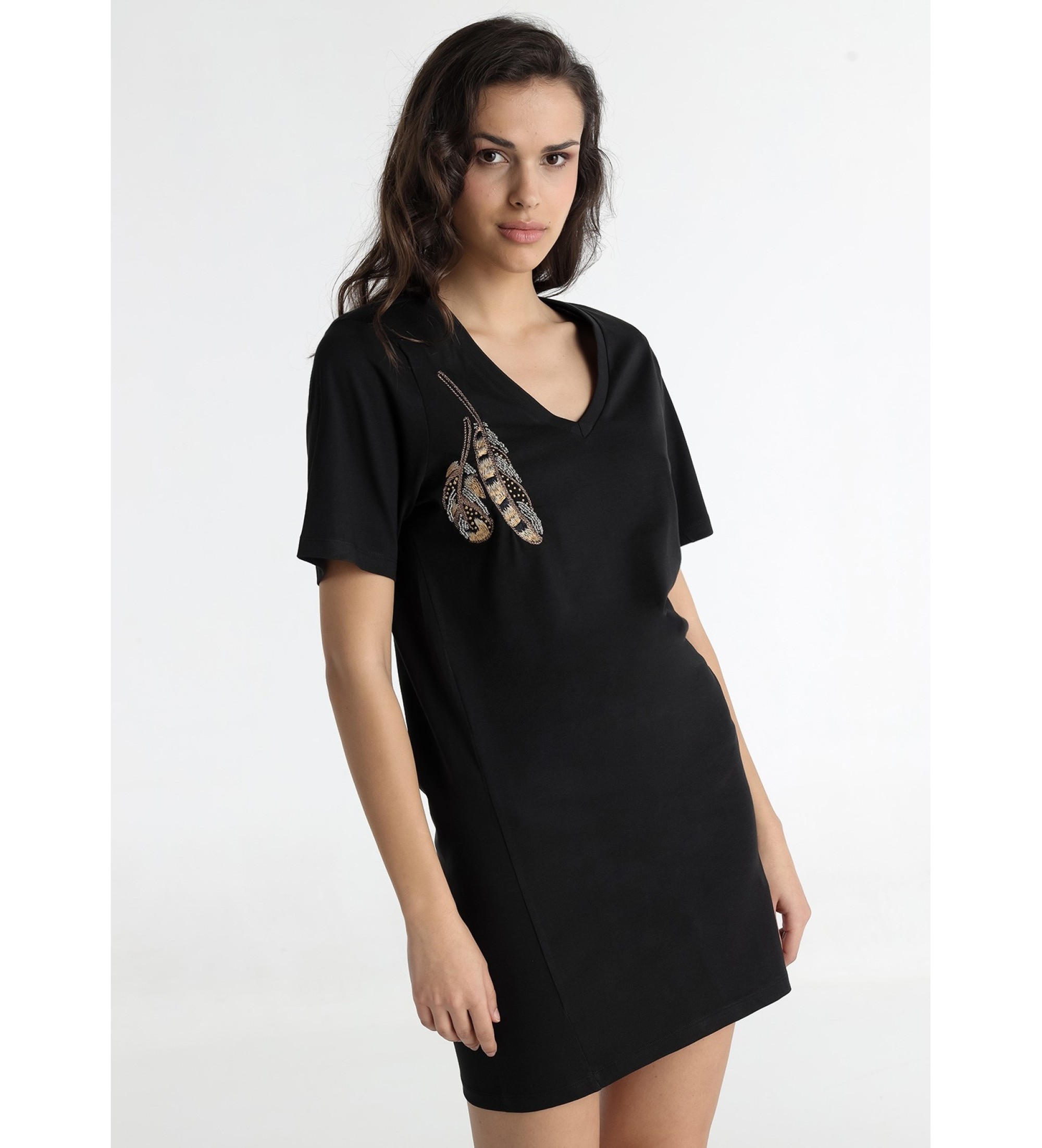 Lois Jeans Robe noire courte