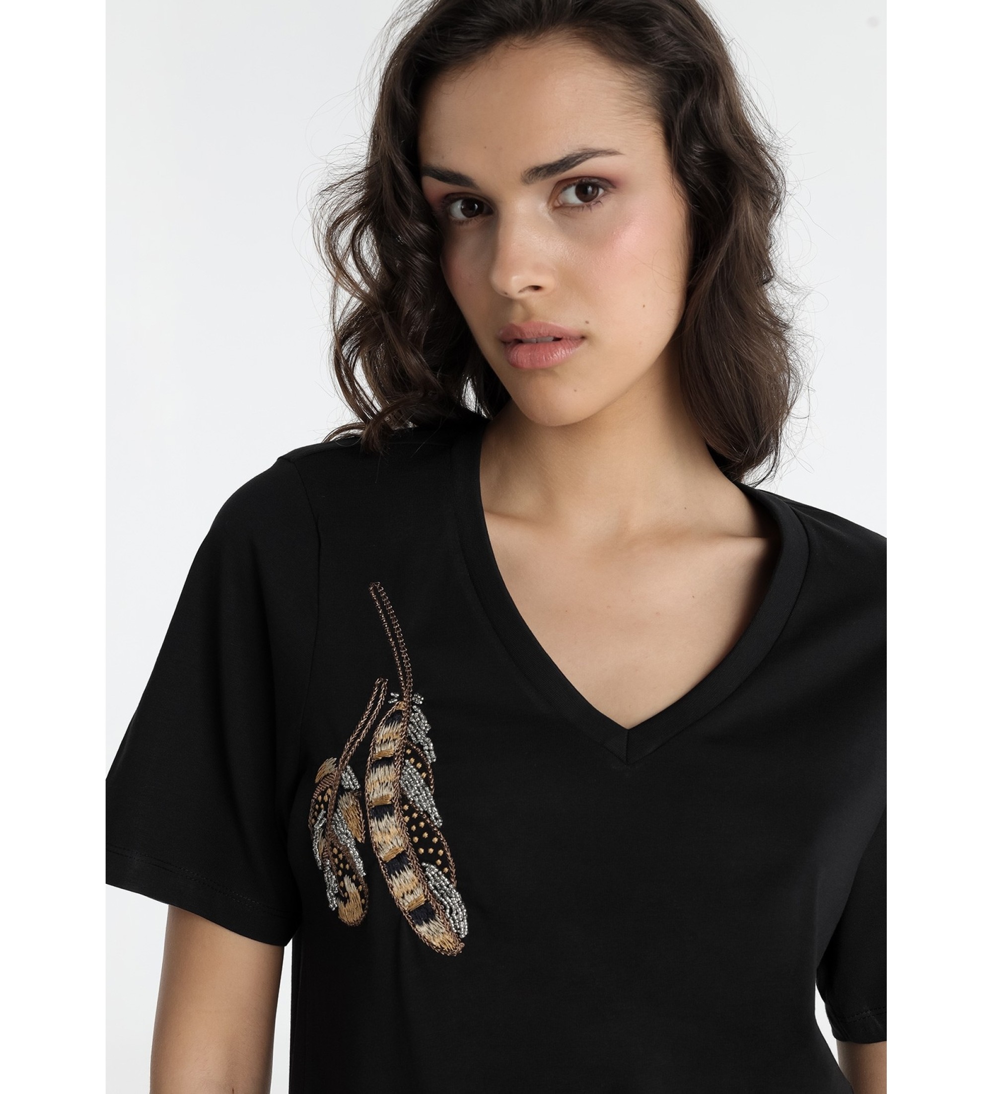 Lois Jeans Robe noire courte