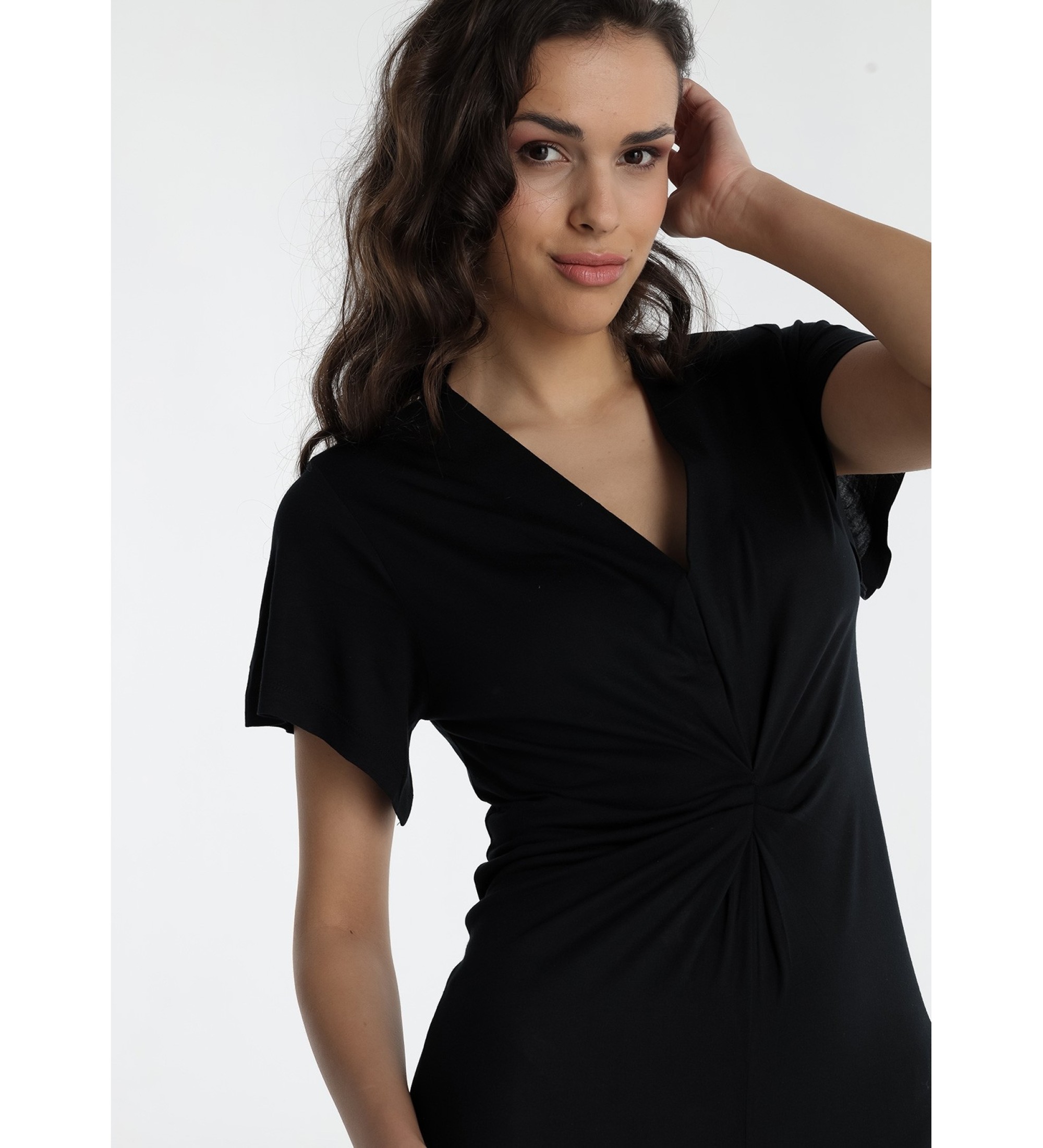 Lois Jeans Sort midikjole