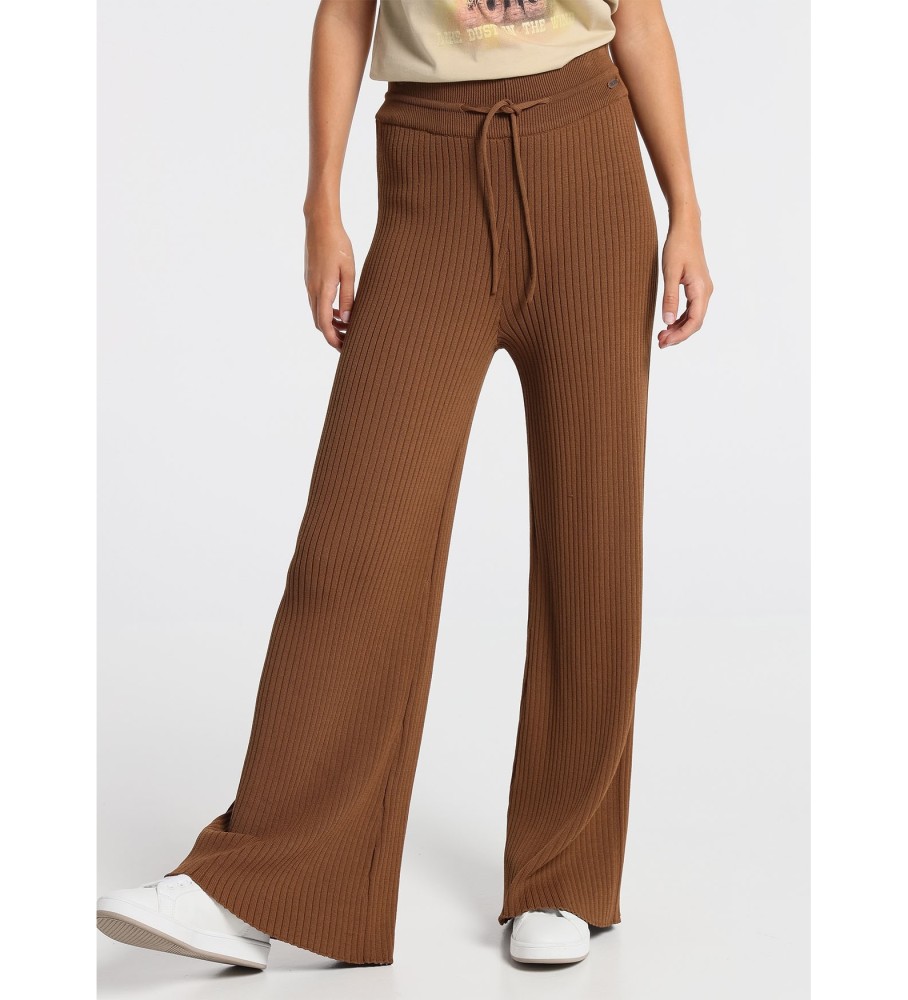Lois Pantalones  Tricot Canale | Pata Ancha marrón