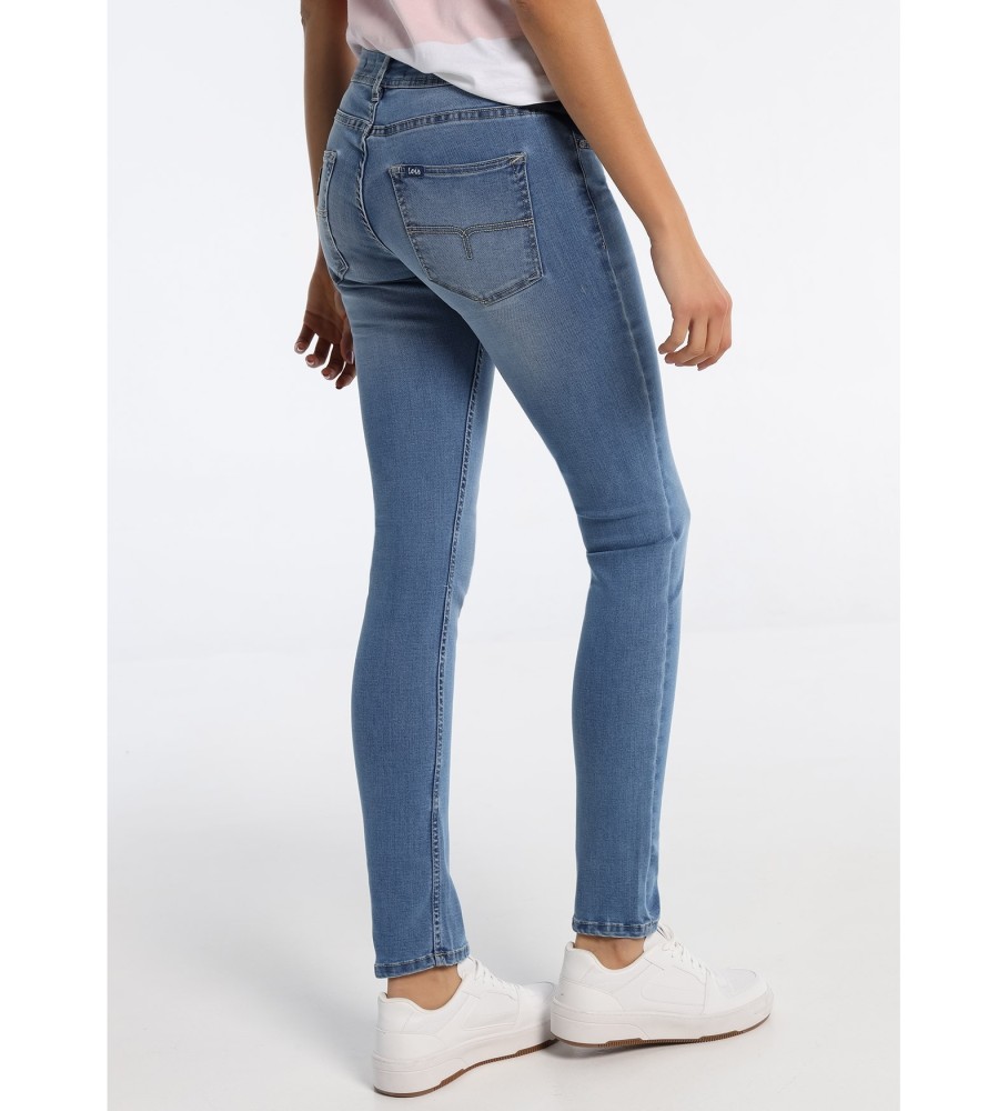 Lois Jeans Denim Slim Fit Azzurri Blu - Esdemarca Store moda, calzature e  accessori - migliori marche di scarpe e scarpe firmate