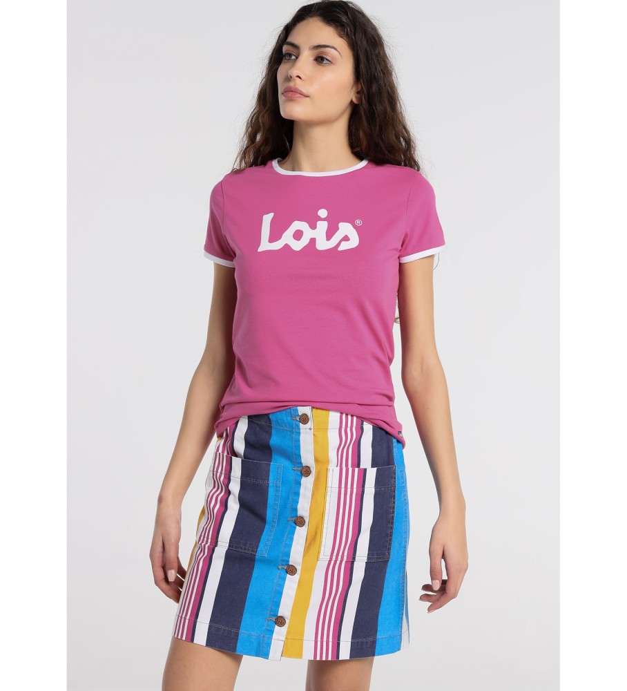 Lois Gonna a righe colorate pop | Vestibilità regolare stampata