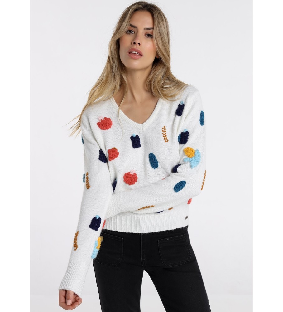 Lois Pullover - Col blanc