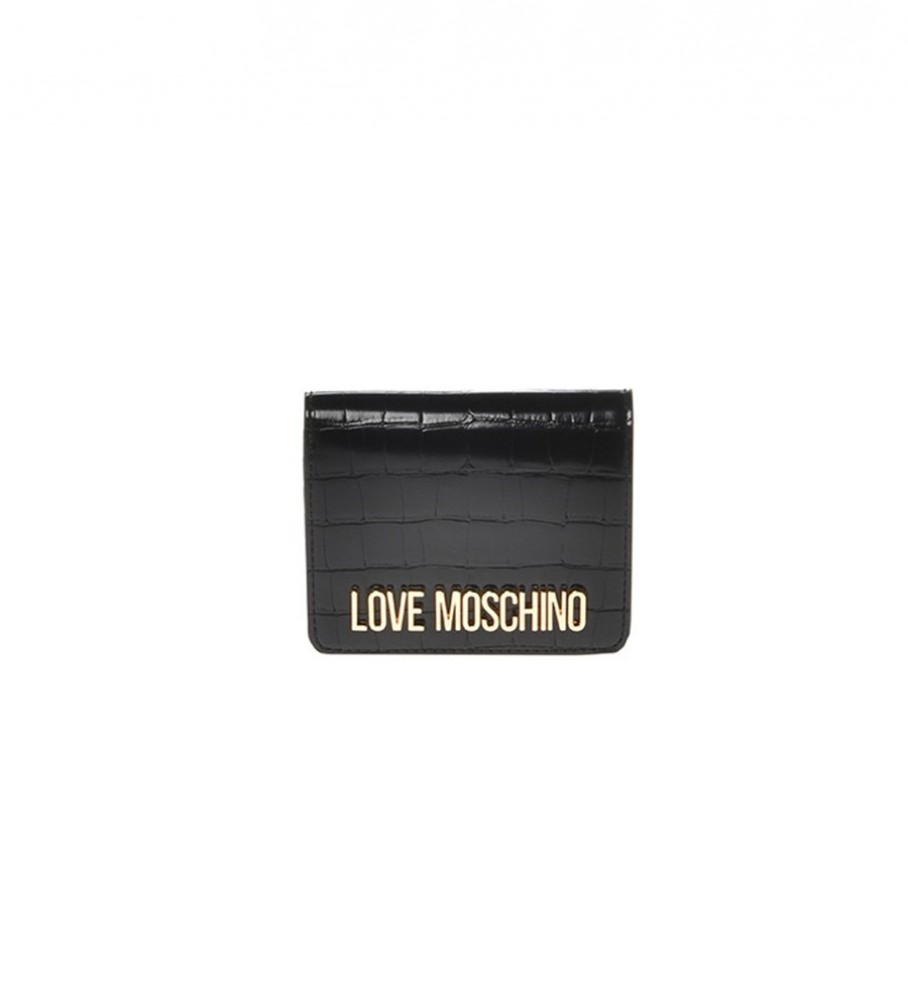 Love Moschino Borsa grande Logo Cocco nera