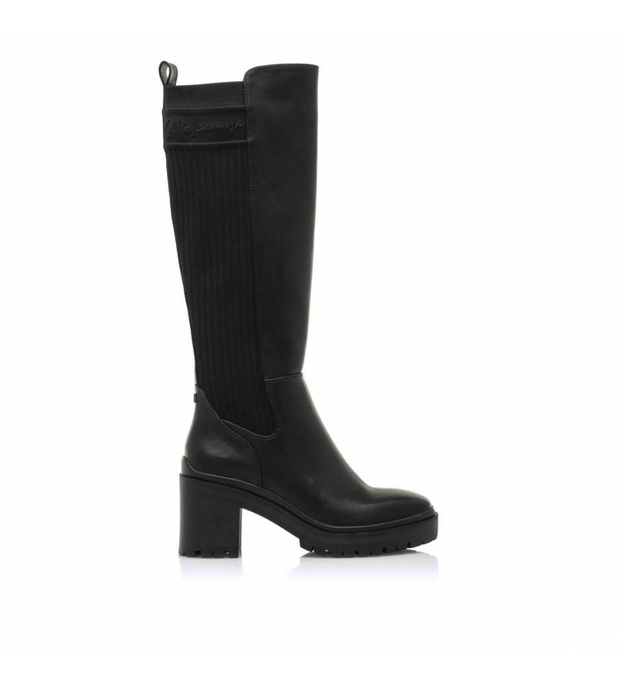 MARIAMARE Ginza black boots - Heel height 4cm