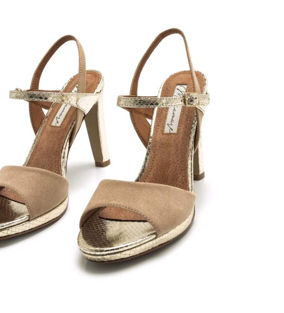 Sandalias Acala Dorado -Altura tacón - Tienda Esdemarca calzado, y complementos - zapatos de marca y zapatillas de