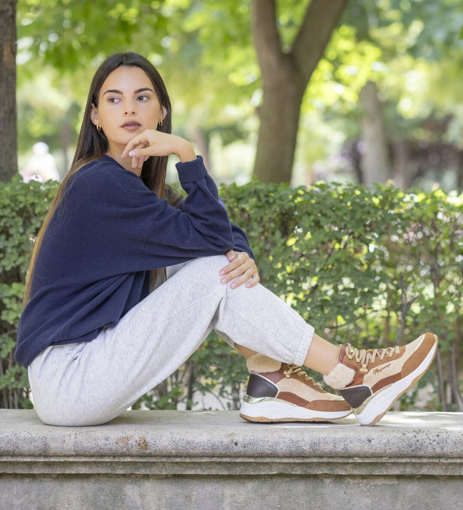 Sneakers Zapatillas CuÃ±a Interior Maria Mare Suede CuÃ±as