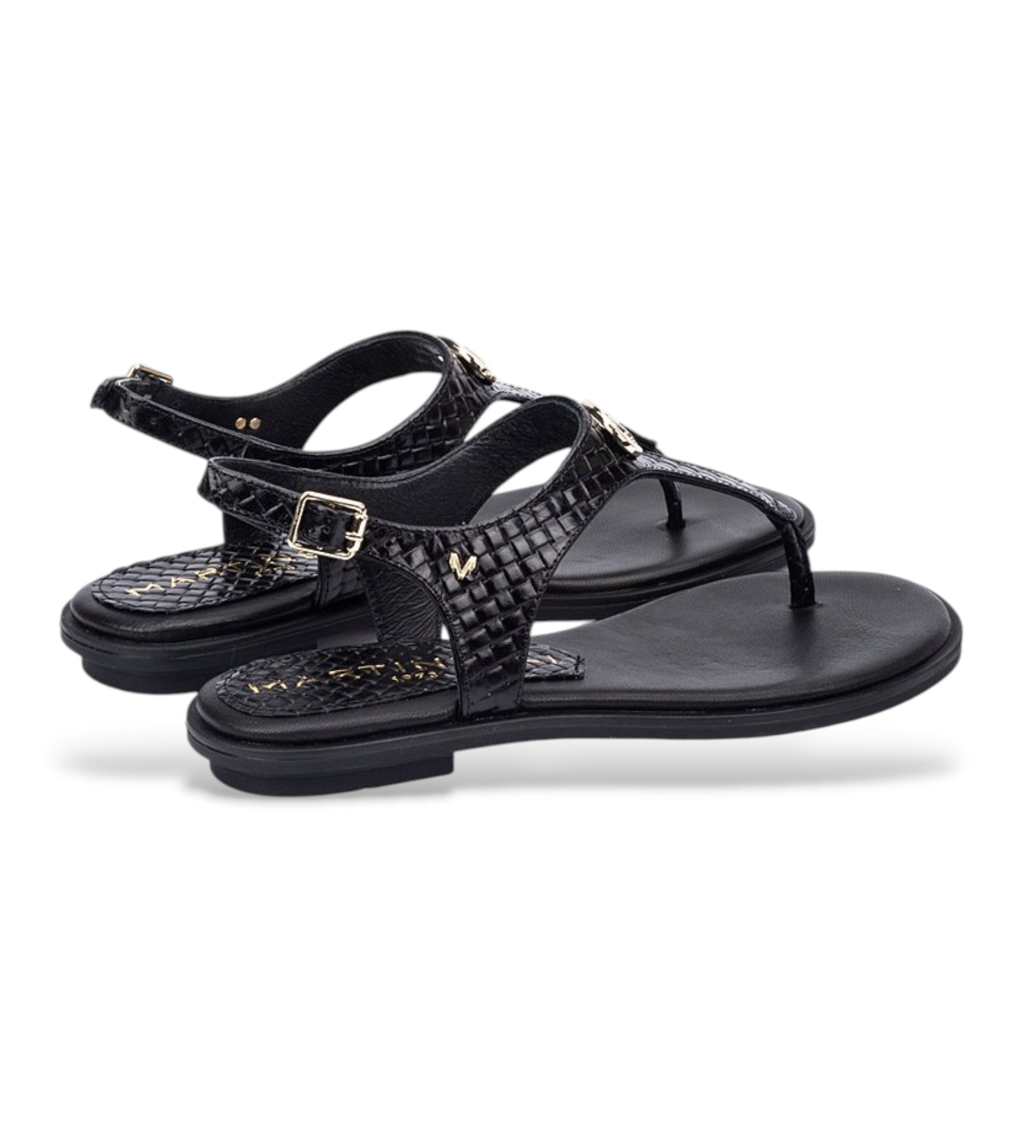 Martinelli Sandalias de Piel Mazzini negro