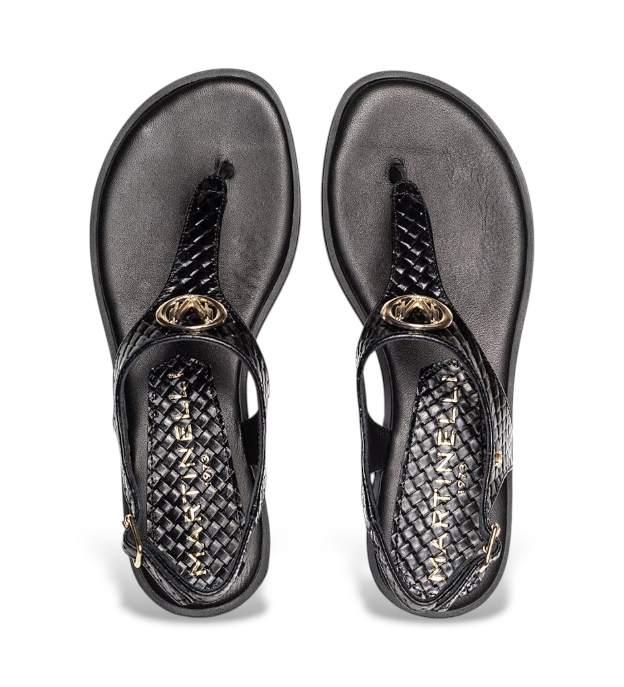 Martinelli Sandalias de Piel Mazzini negro