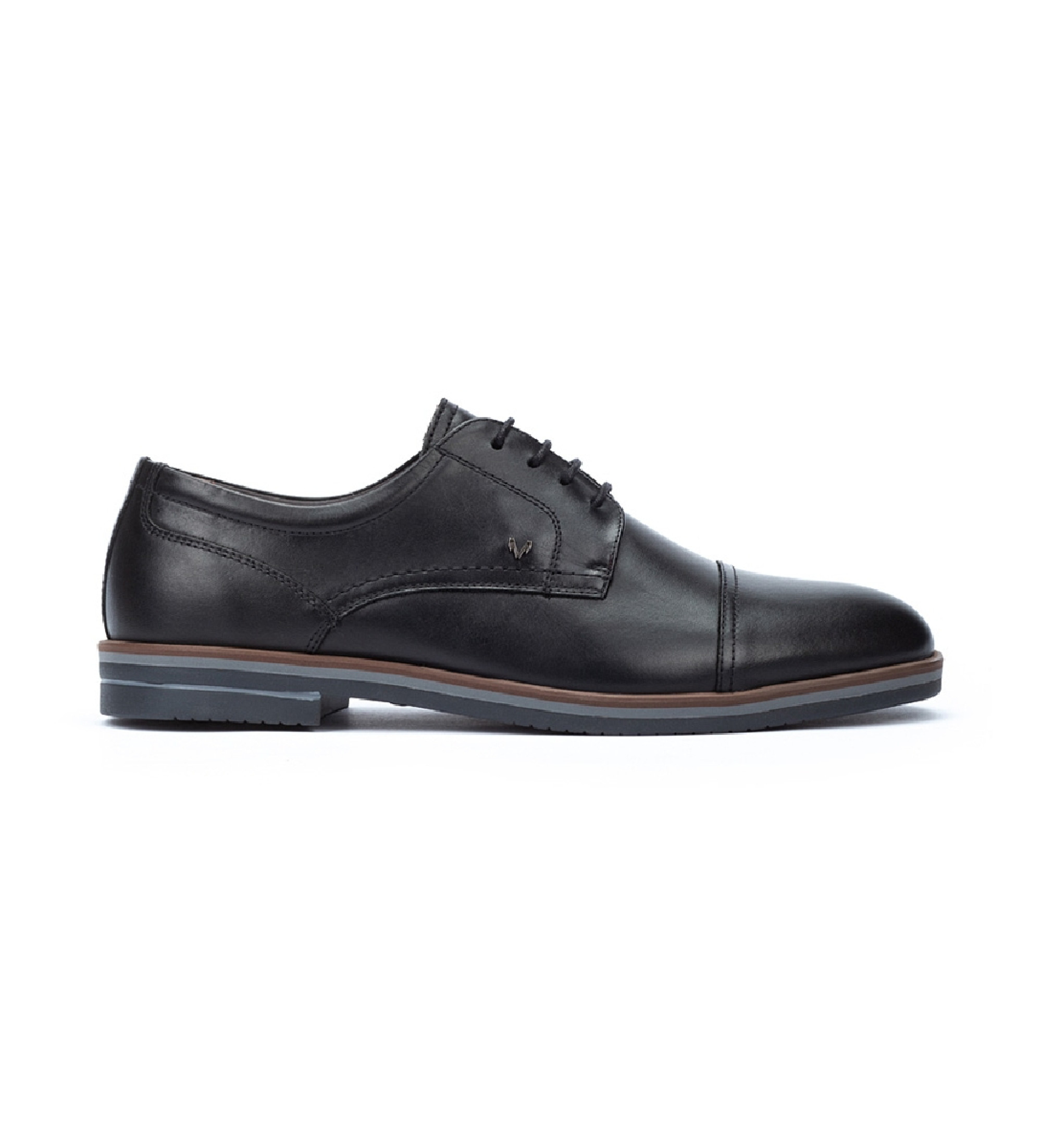 Martinelli Chaussures blucher à lacets en cuir noir Douglas