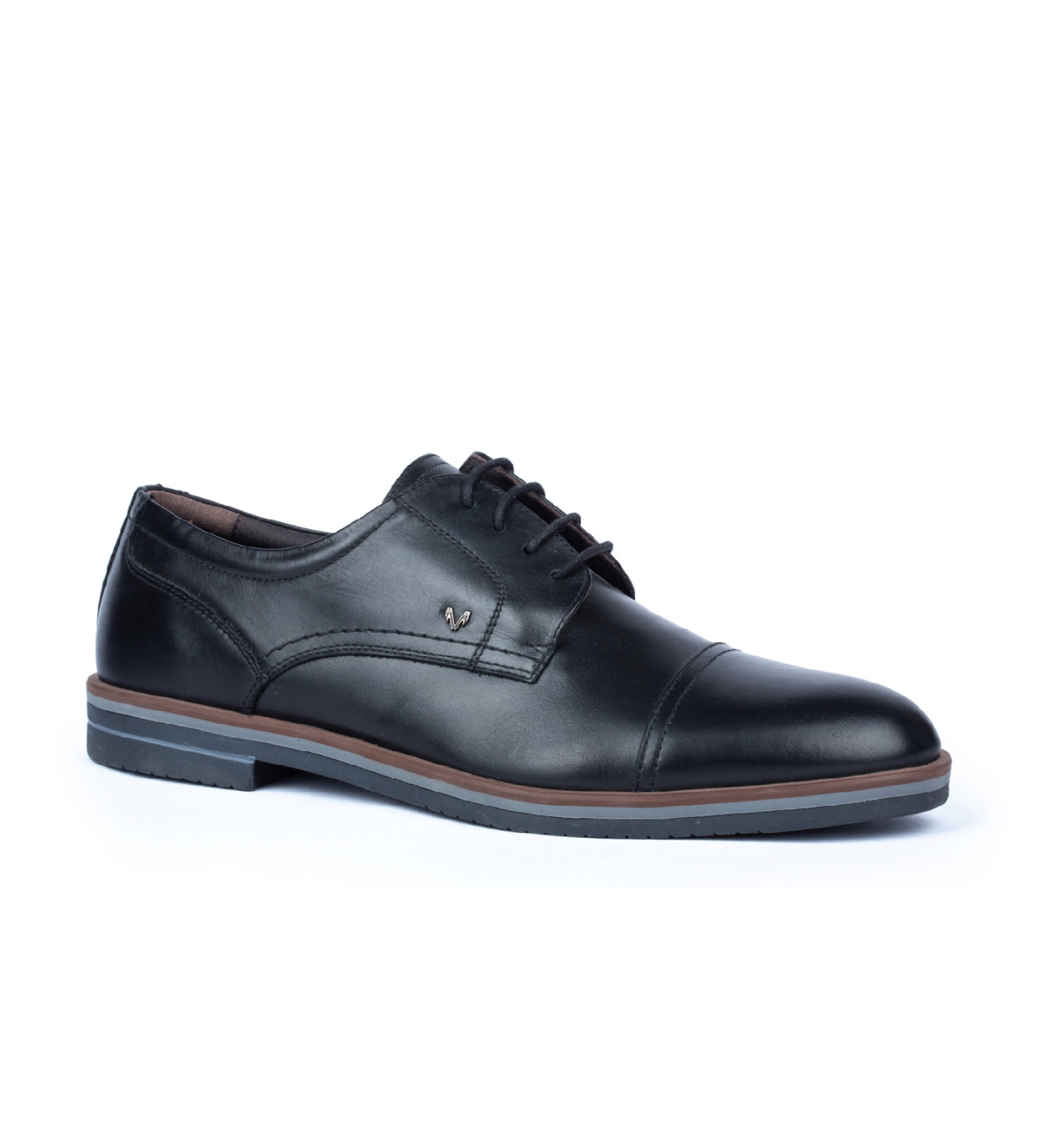 Martinelli Chaussures blucher à lacets en cuir noir Douglas