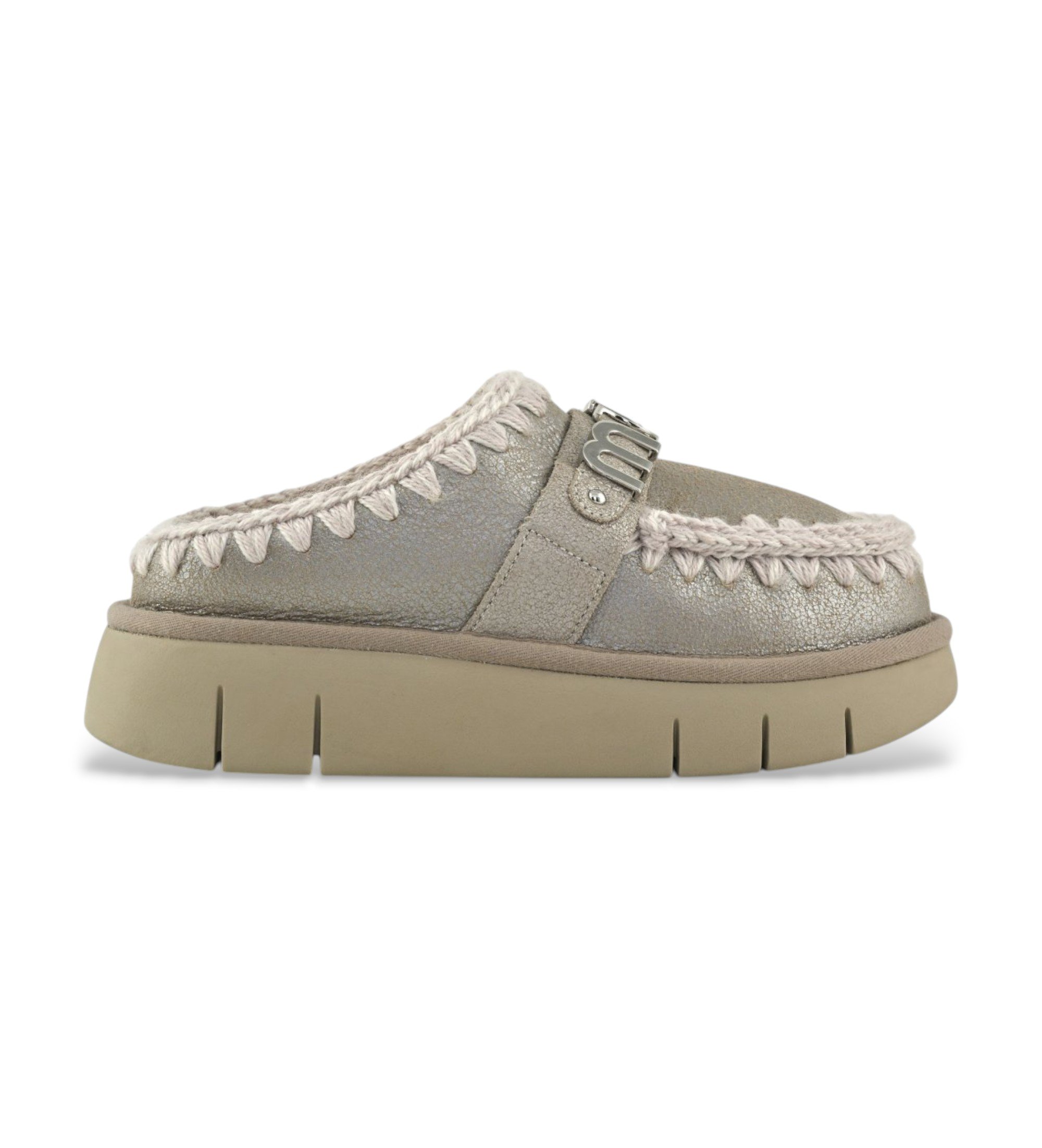 Mou Läder Clogs Special grå Mou Läder Clogs Special grå