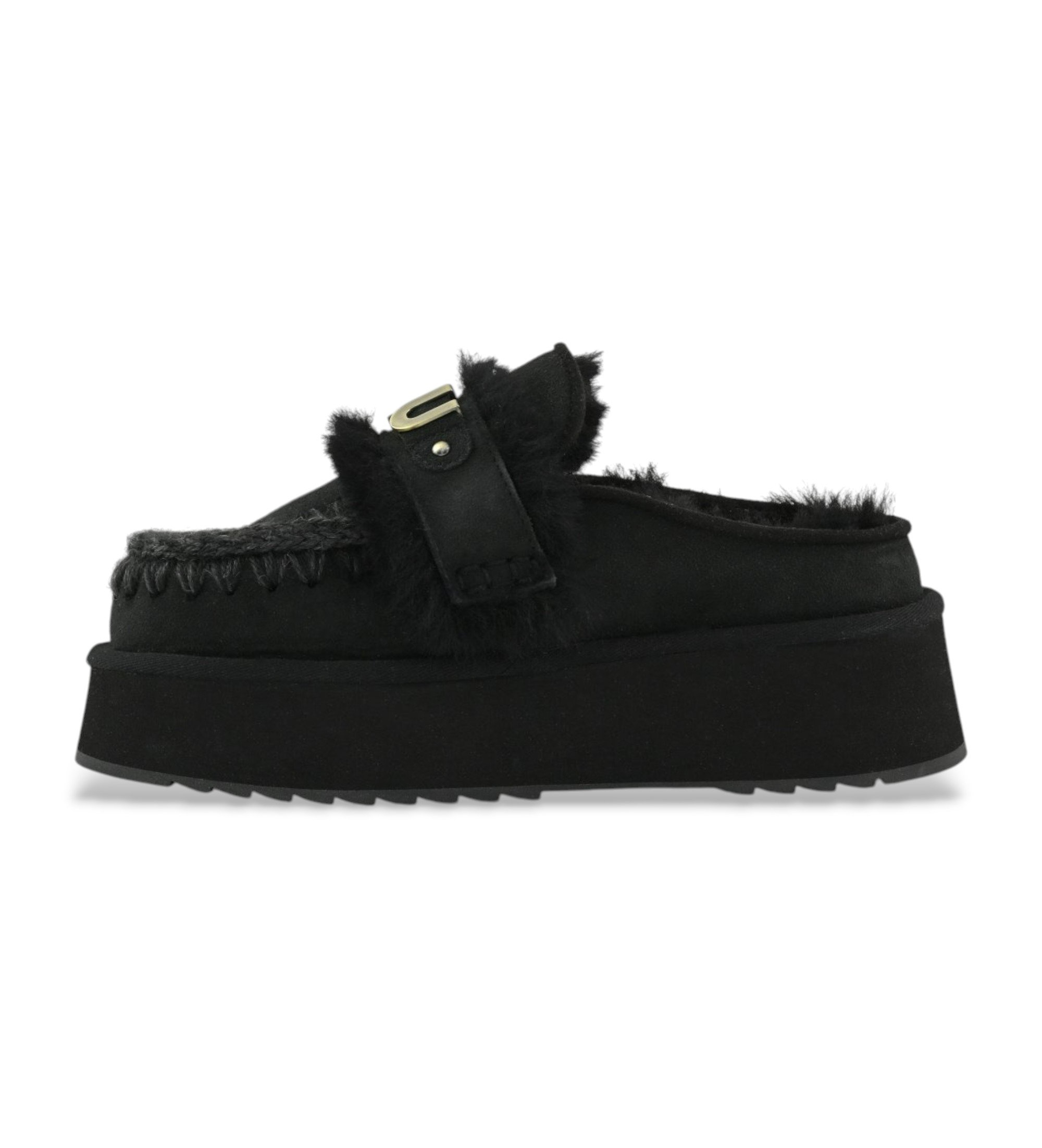 Mou Zoccoli in pelle ecologica con logo sul cinturino nero