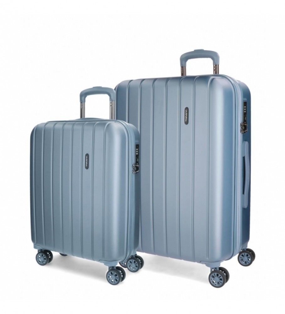 Movom Set di valigie Movom Wood Silver -38,5x55x20cm / 49x70x28cm