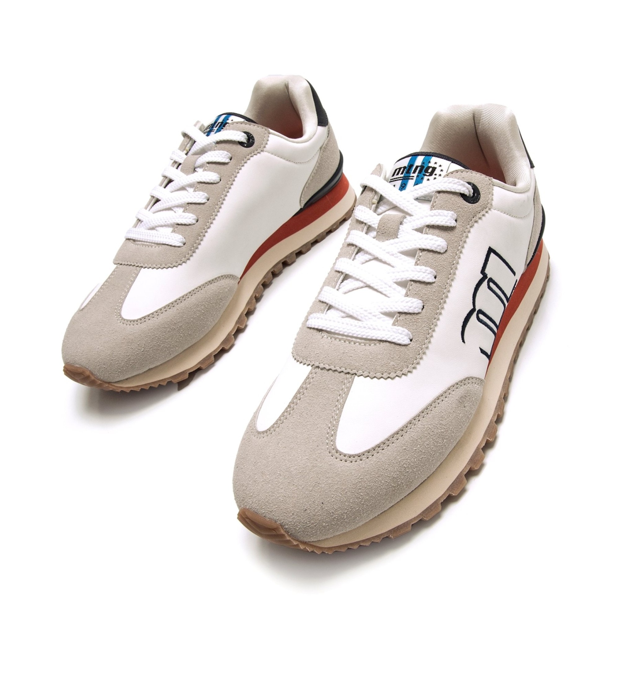 Mustang 4164-302 Scarpe Da Ginnastica Uomo - Sneaker Alla Moda Con Inserti Perforati E Zip Laterale, Tomaia In Tessuto Leggero