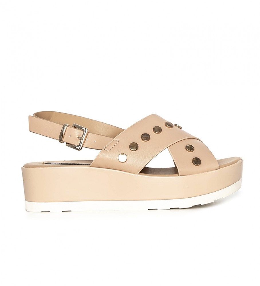 Mustang Sandalias Basic nude -Altura cuña: 5cm- - Tienda Esdemarca moda,  calzado y complementos - zapatos de marca y zapatillas de marca