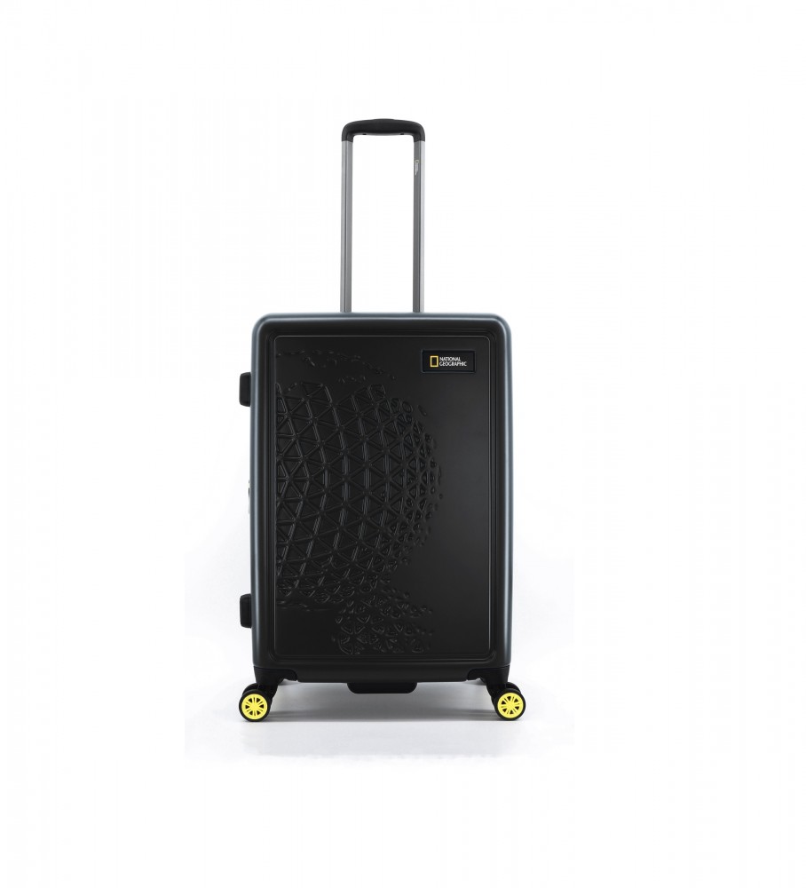 National Geographic Medium Suitcase Globe Black -45X24X67cm