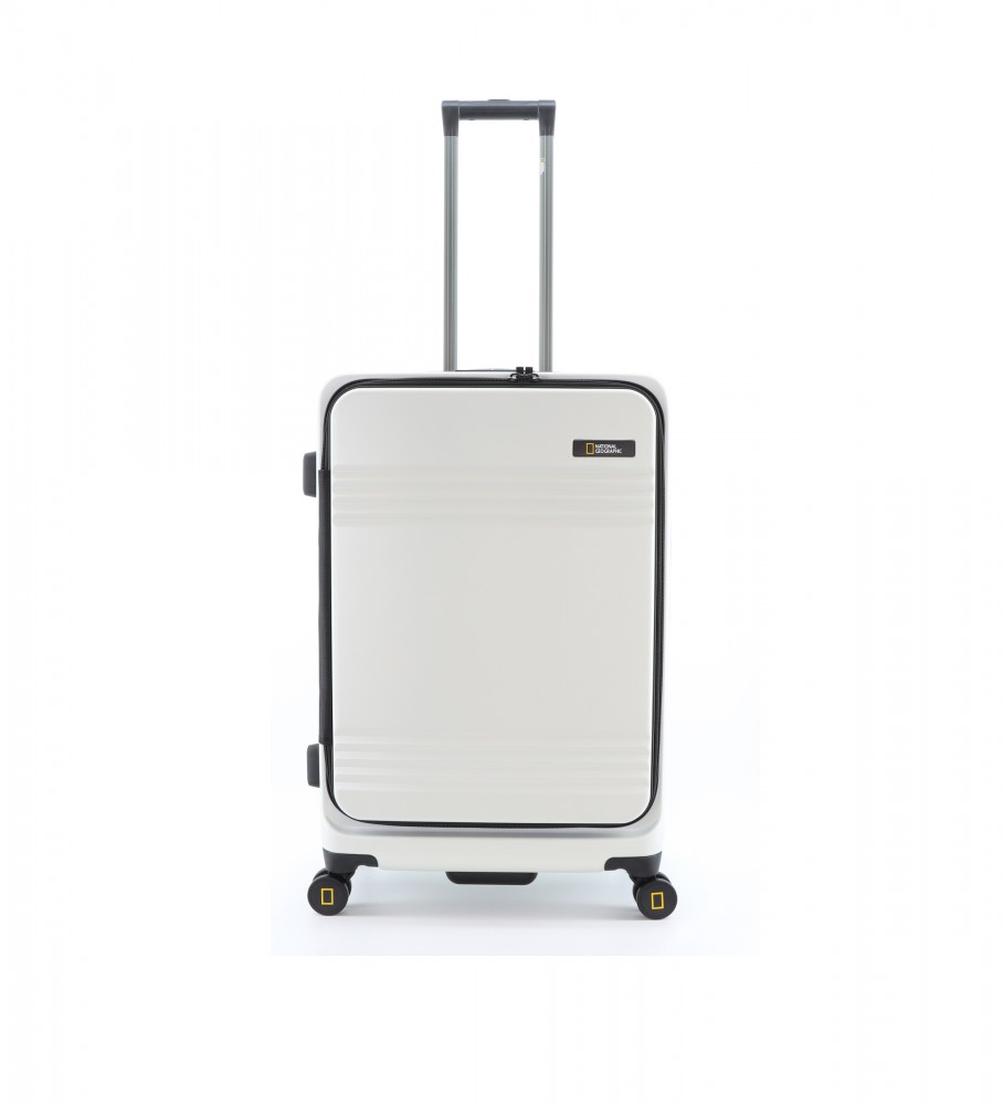 National Geographic Medium White Lodge Suitcase -42X27X67,8cm