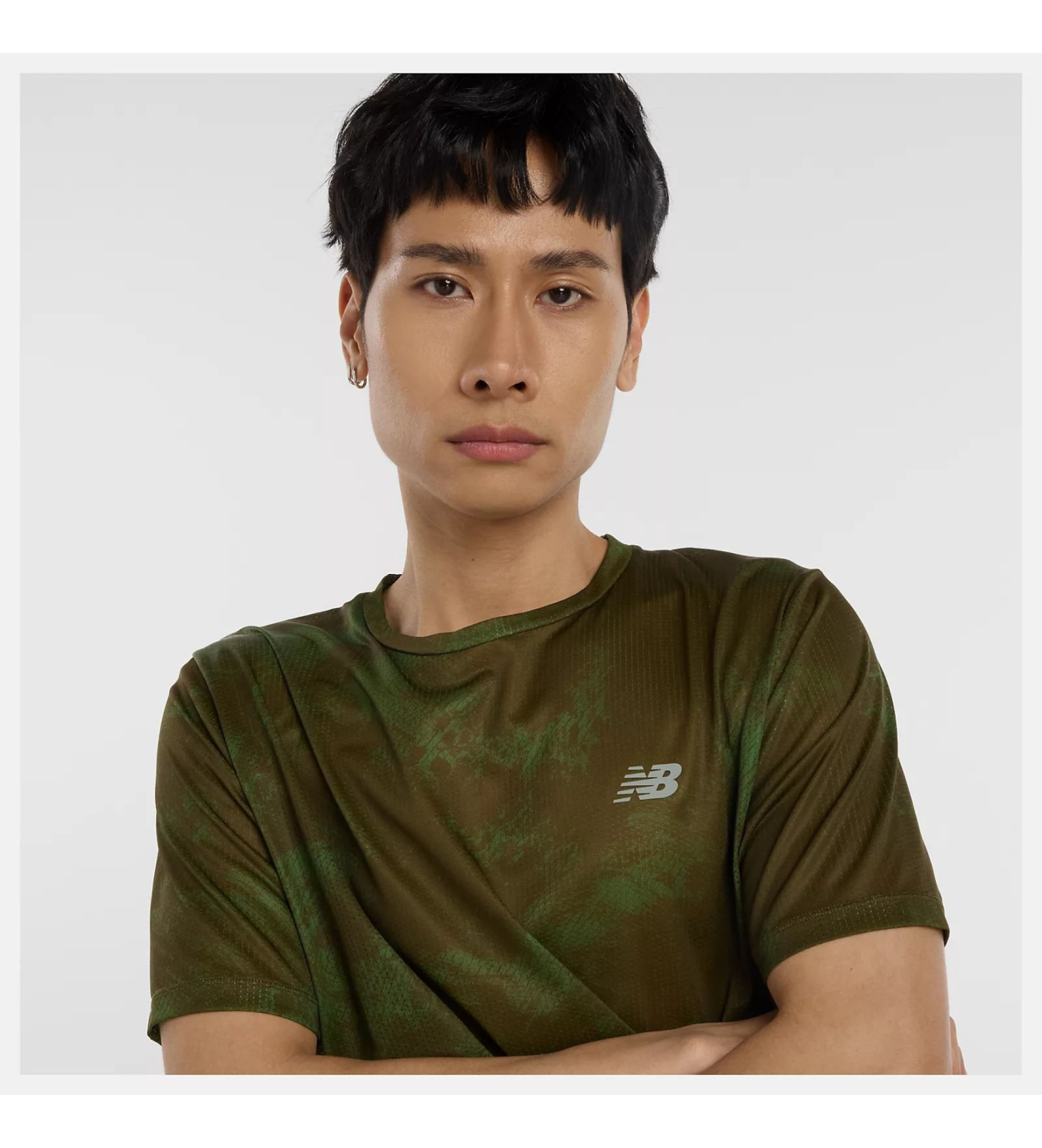 New Balance Athletics T-shirt med tryk grøn New Balance Athletics T-shirt med tryk grøn