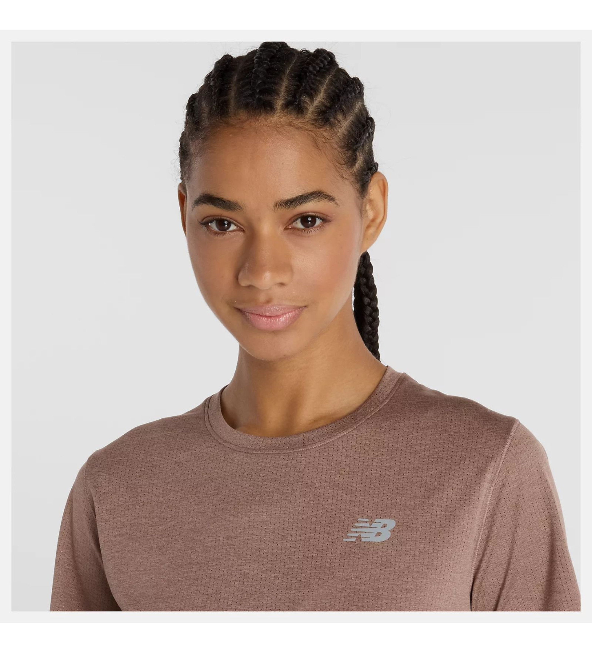 New Balance Atletiek T-shirt bruin New Balance Atletiek T-shirt bruin