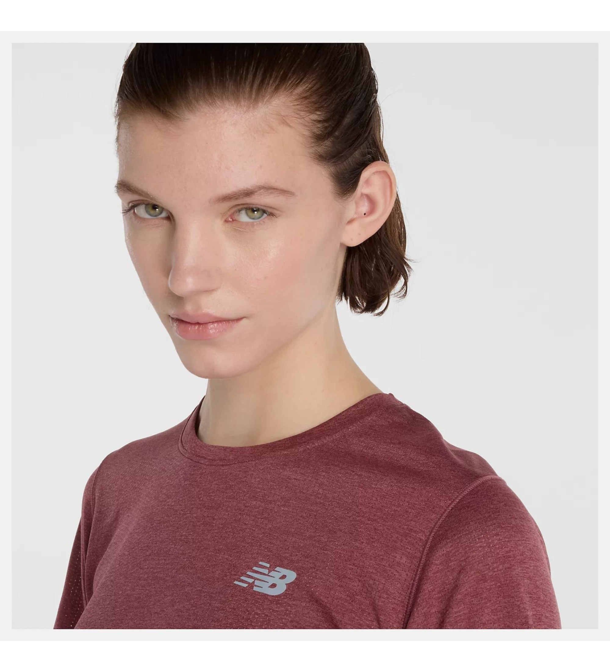 New Balance Atletiek T-shirt kastanjebruin New Balance Atletiek T-shirt kastanjebruin