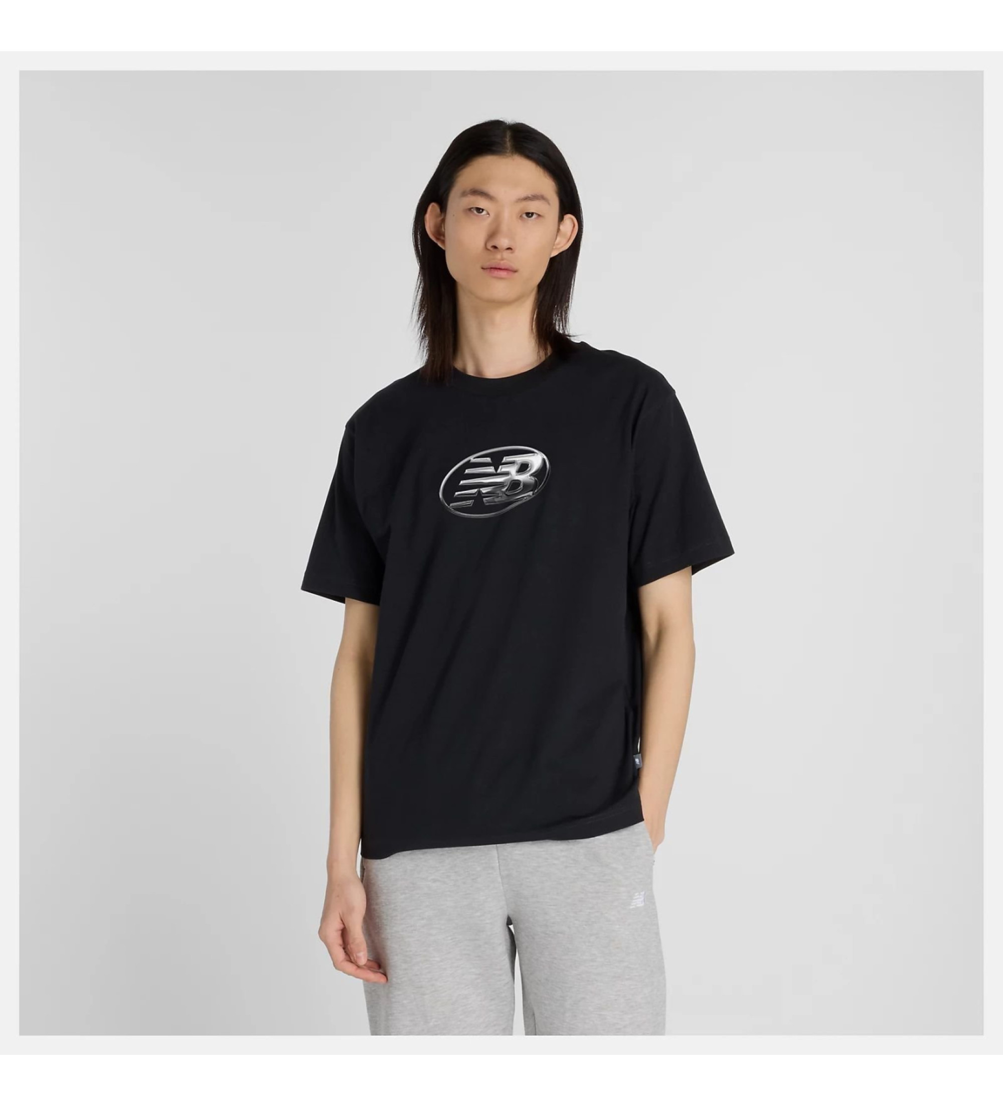 New Balance Chroom T-shirt zwart New Balance Chroom T-shirt zwart