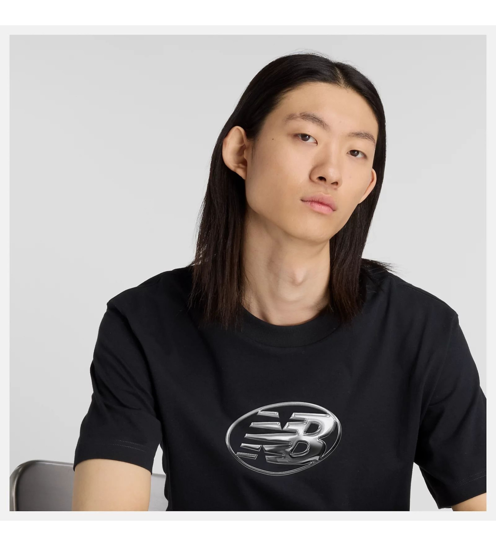 New Balance Chroom T-shirt zwart New Balance Chroom T-shirt zwart