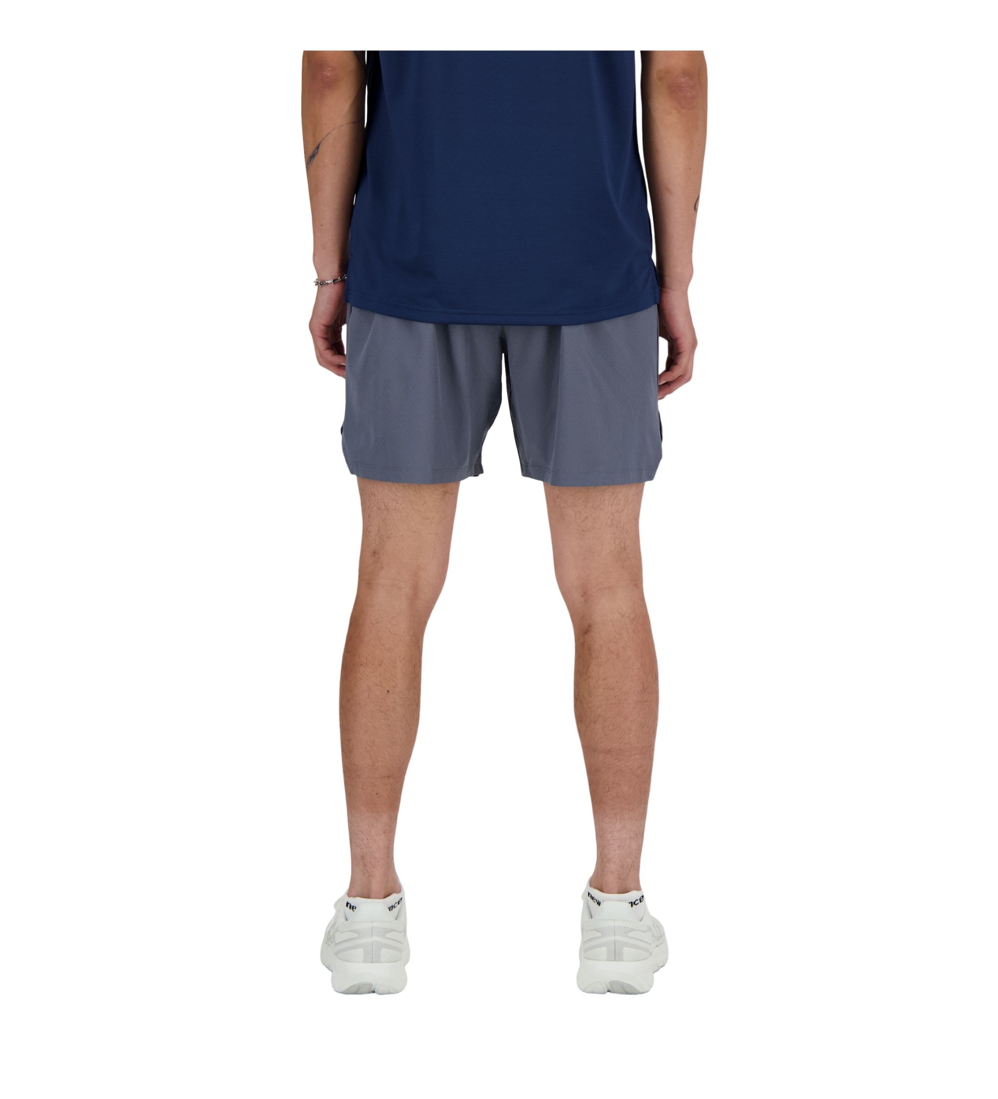 New Balance Kratke hlače RC 7 sive barve New Balance Kratke hlače RC 7 sive barve