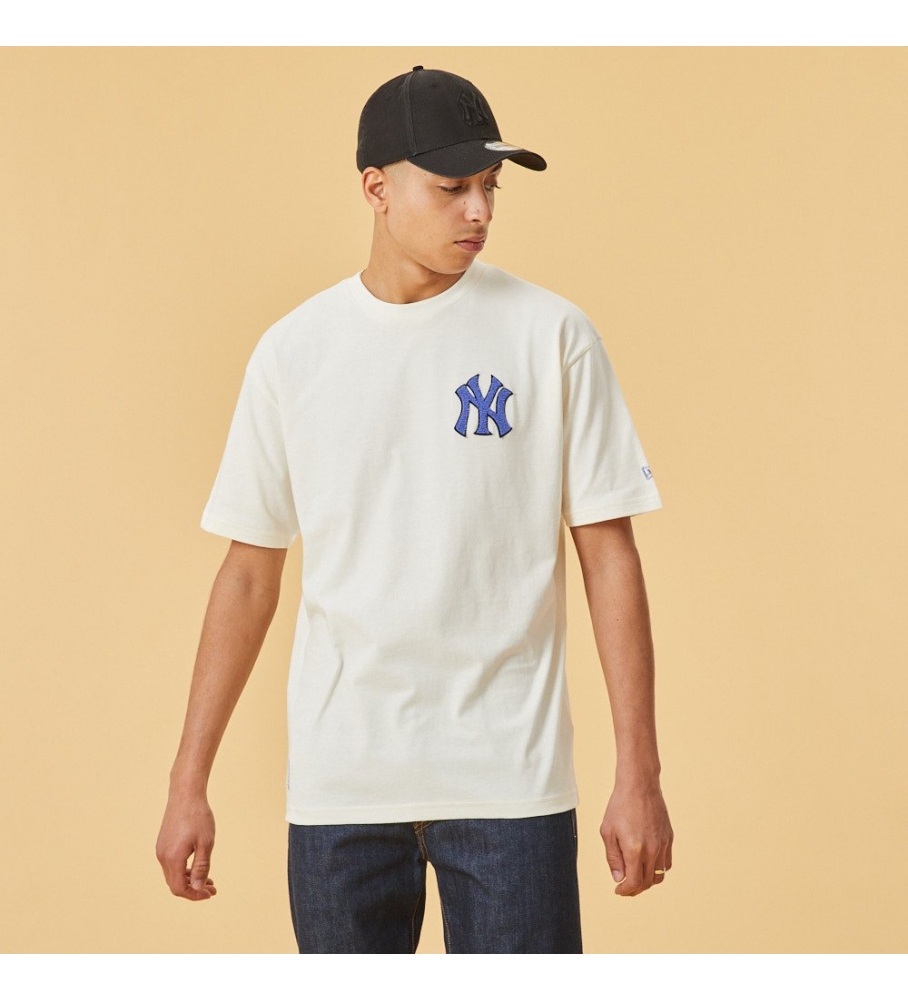 New Era Maglia Oversizd Neyyan Bianca Mlb Heritage Patch - Esdemarca Store  moda, calzature e accessori - migliori marche di scarpe e scarpe firmate