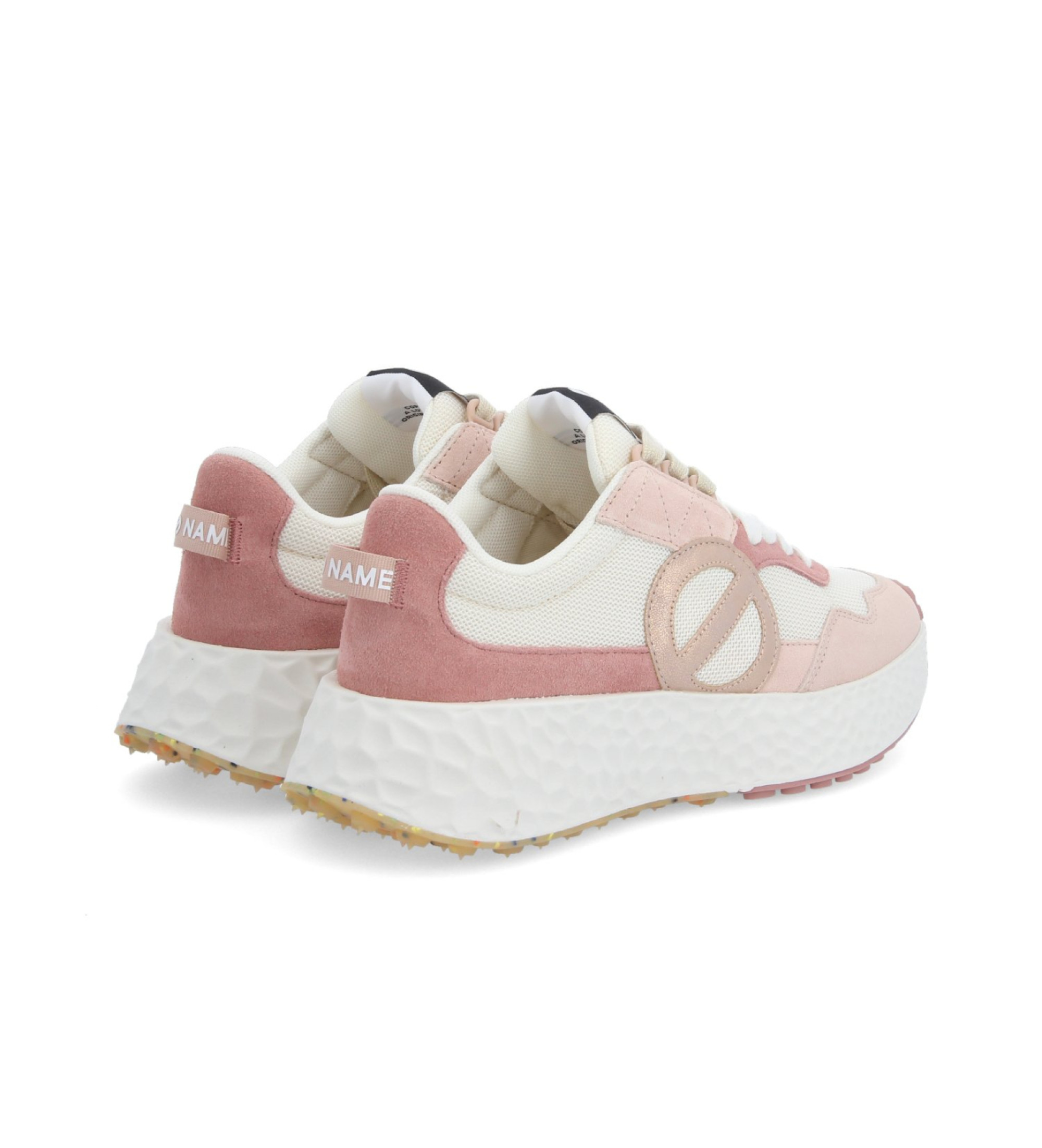NO NAME Baskets en cuir rose Carter Jogger