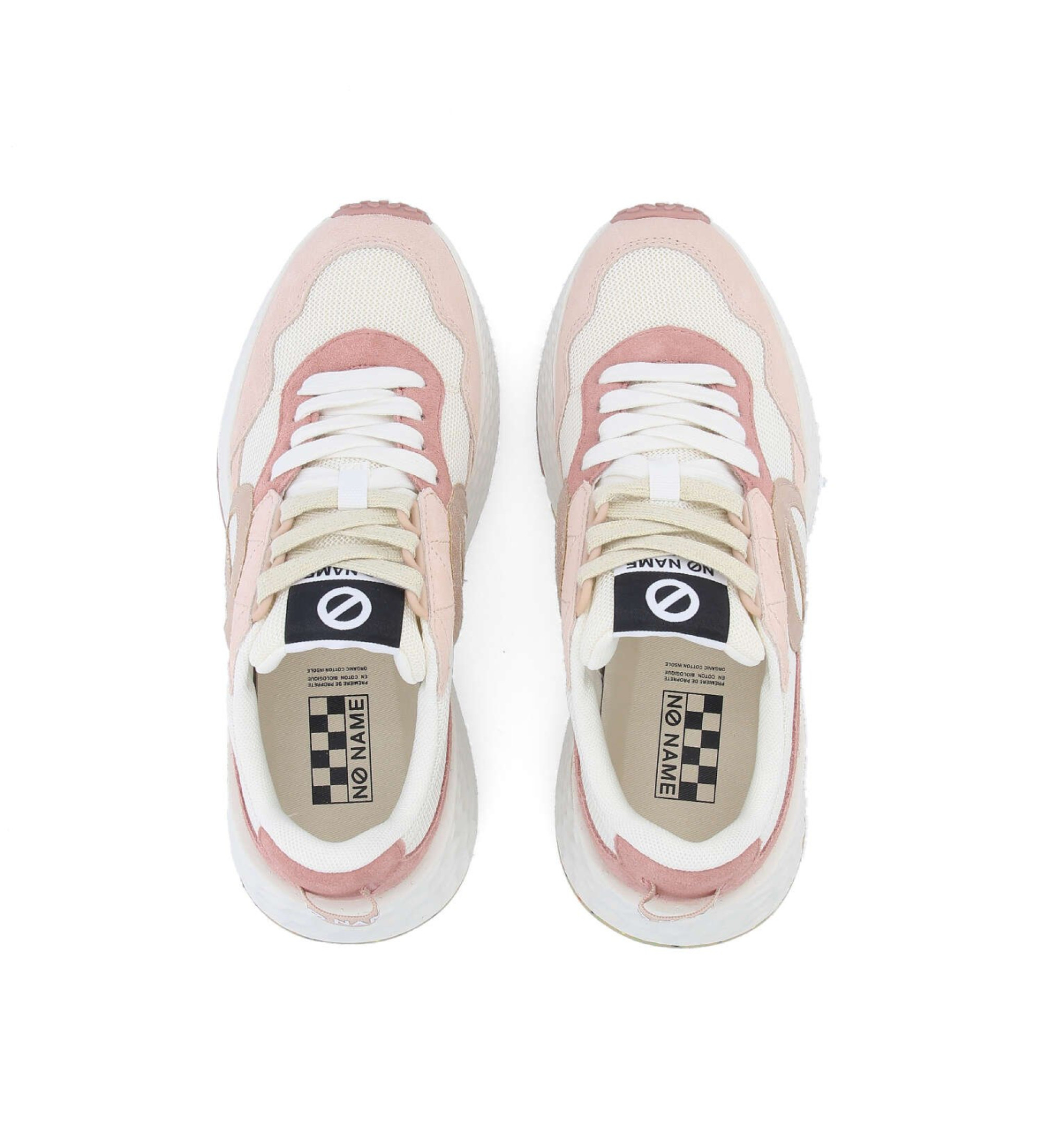 NO NAME Baskets en cuir rose Carter Jogger