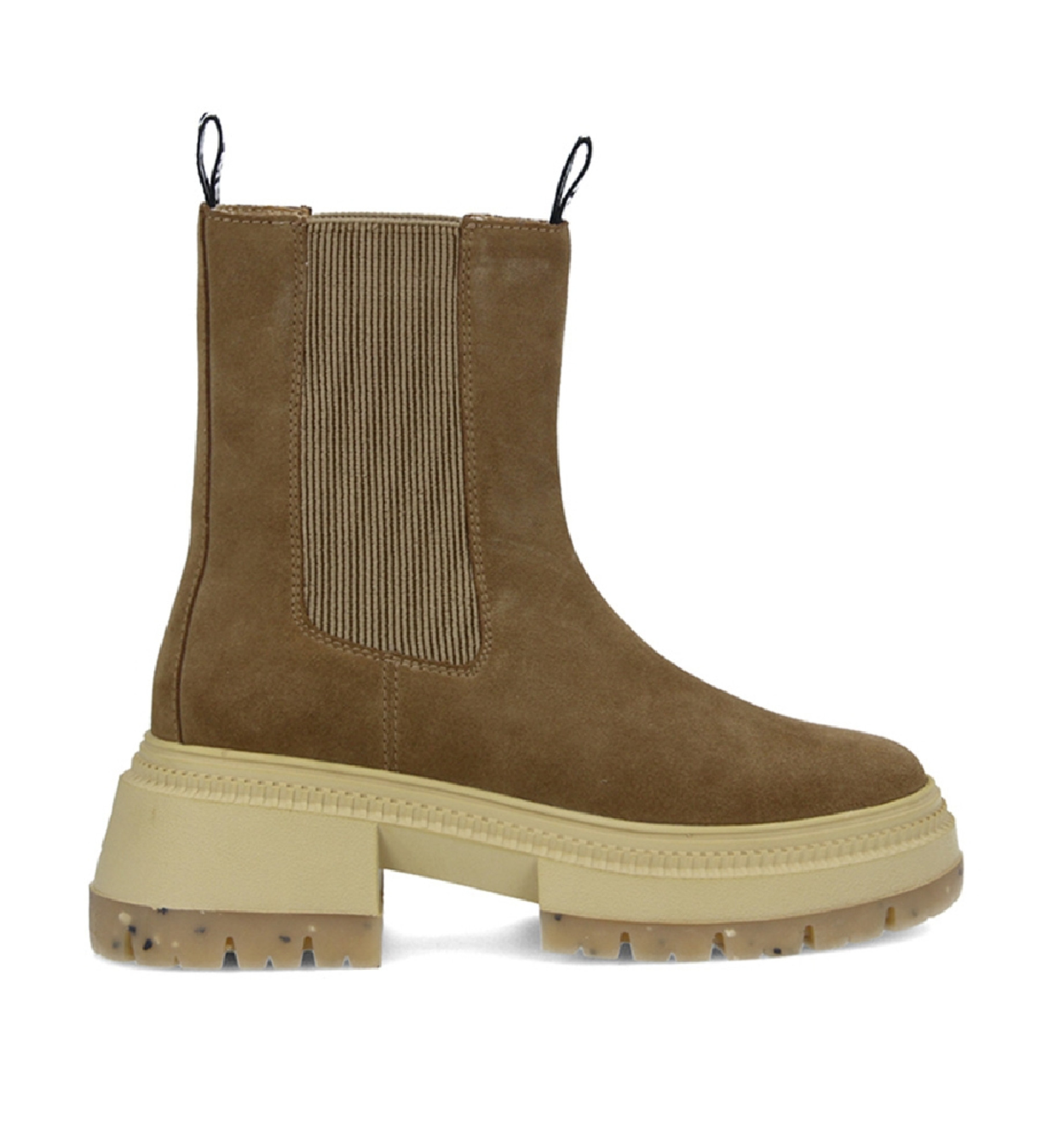 NO NAME Strong Jodhpur bottes en cuir  plateforme marron