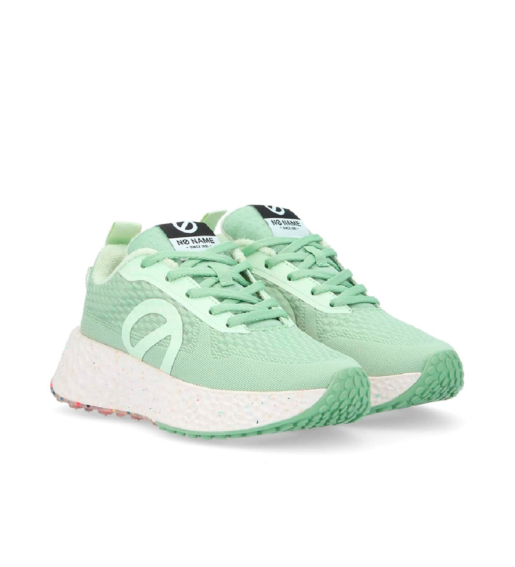NO NAME Gerecyclede polyester schoenen Carter Fly green